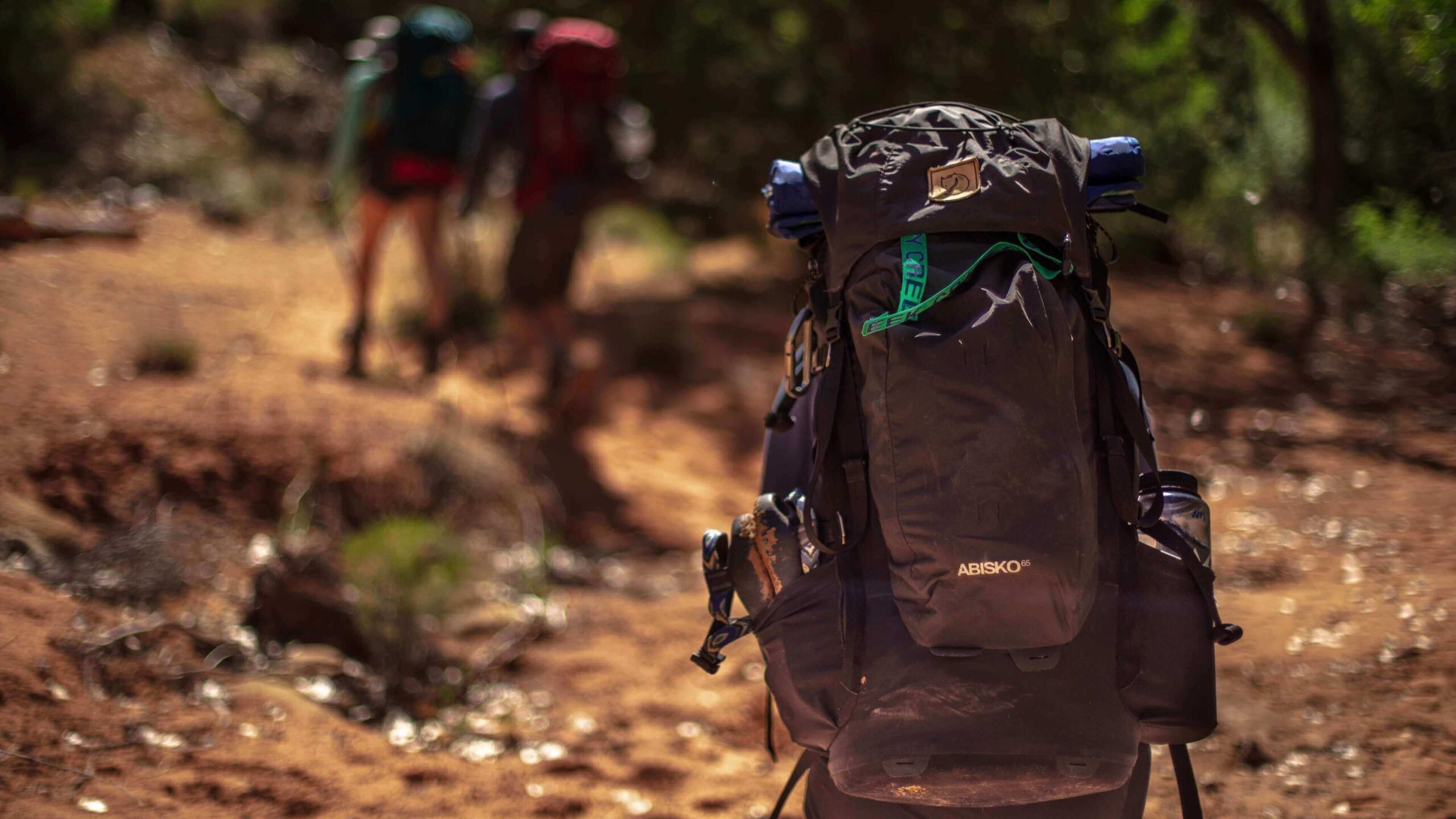 Backpacking: An equipped backpack for a long-time group journey, Survival gear. 2560x1440 HD Wallpaper.