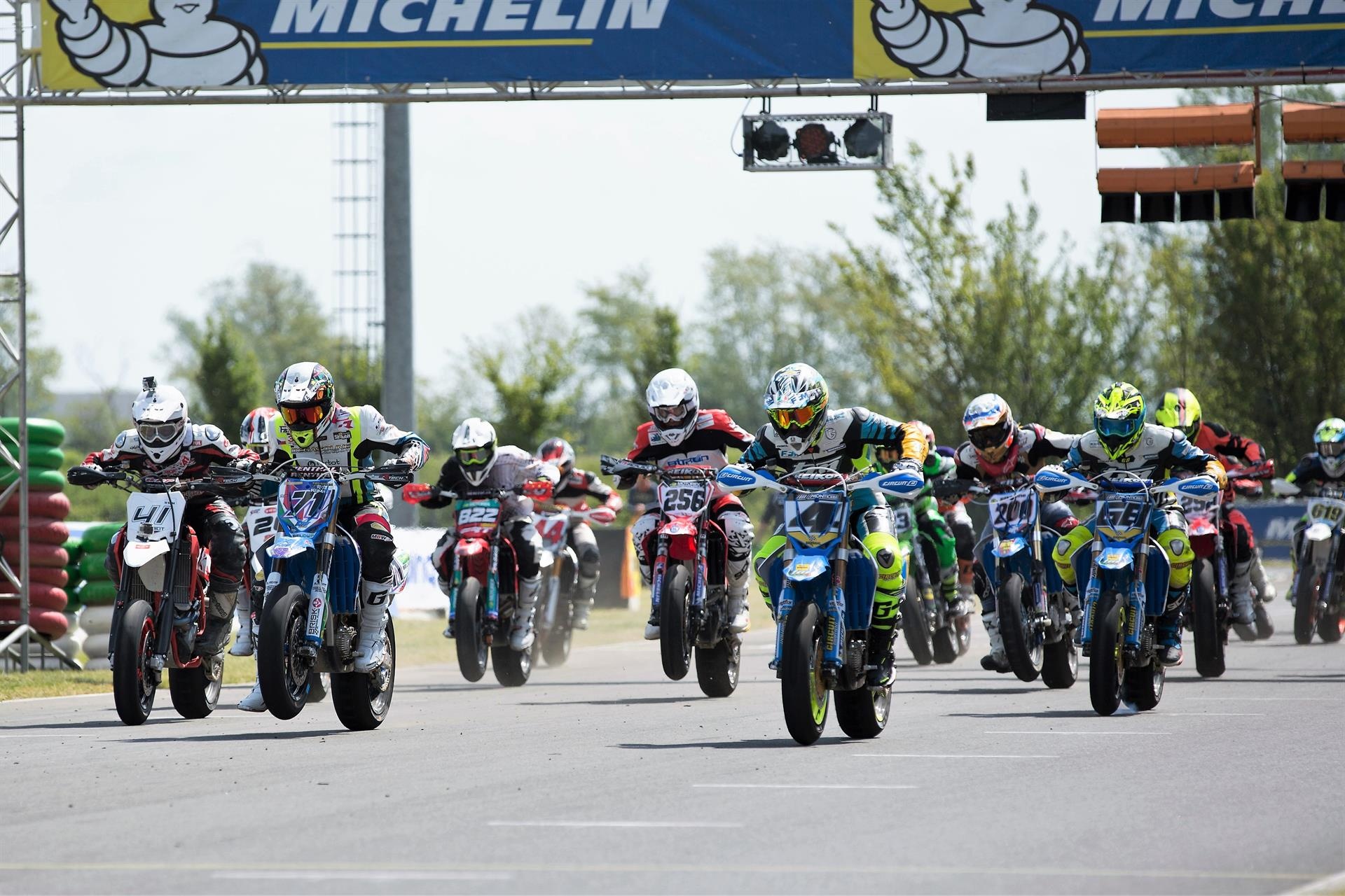 Supermoto: The riders from 11 countries, National champions, The spirit of the competition. 1920x1280 HD Wallpaper.