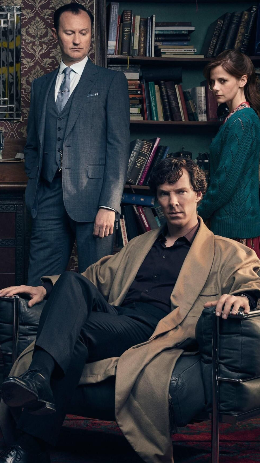 Mark Gatiss: Sherlock Brothers, Patrick Melrose, Mystery Crime Drama, 221B Baker Street. 1080x1920 Full HD Background.