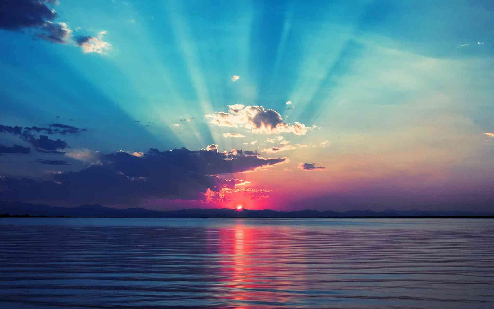 Sunrise: The time in the morning when the sun appears, Glimpse of the sun. 1920x1200 HD Wallpaper.
