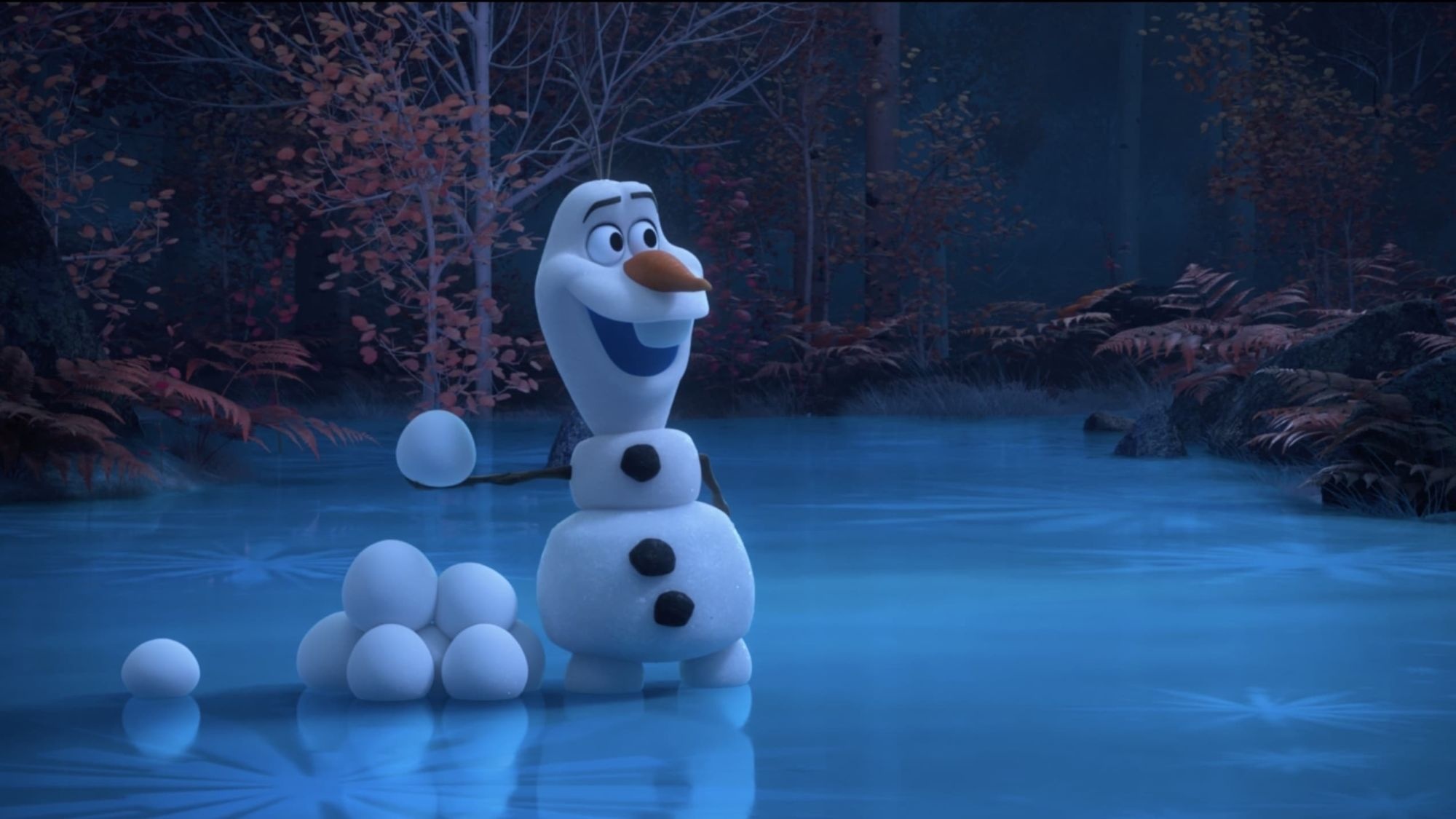 Olaf, Disney magic, Frozen series, Magical moments, 2000x1130 HD Desktop