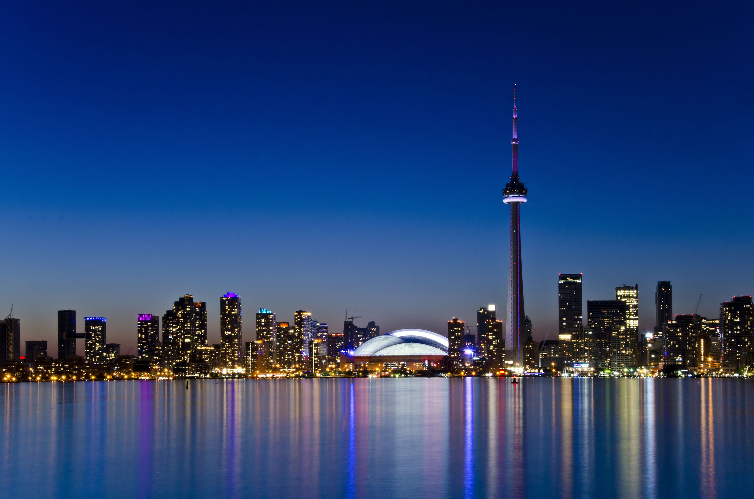 Toronto Skyline, Northbridge Financial Corporation, Nighttime cityscape, Toronto, 2500x1660 HD Desktop