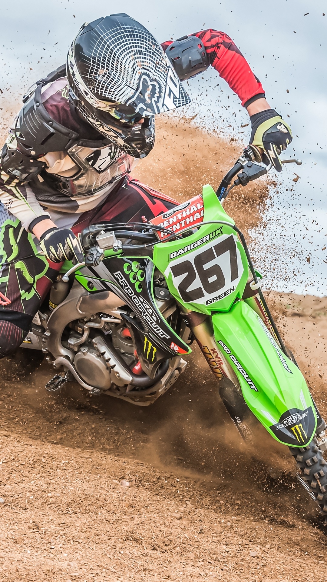 Motocross: Pro Circut, Dirt, Cornering, Motorsports. 1080x1920 Full HD Wallpaper.