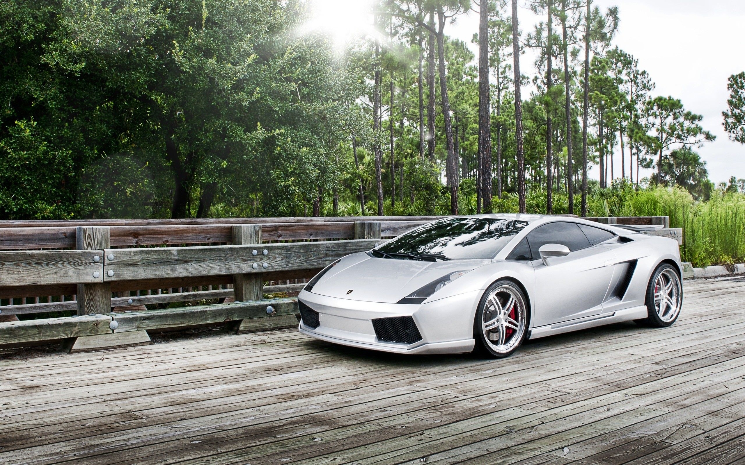 Lamborghini Gallardo, Front angle view, Car backgrounds, Luxury vehicle, 2560x1600 HD Desktop