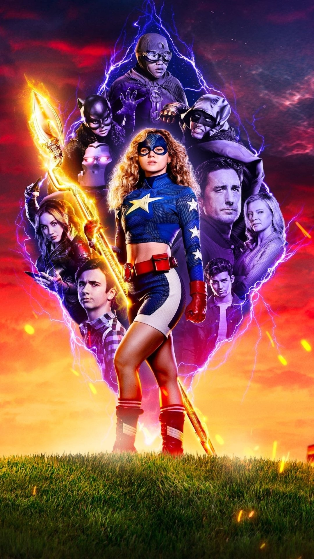 Stargirl TV Series, Superhero adventures, Cosmic powers, Teenage warriors, 1080x1920 Full HD Phone