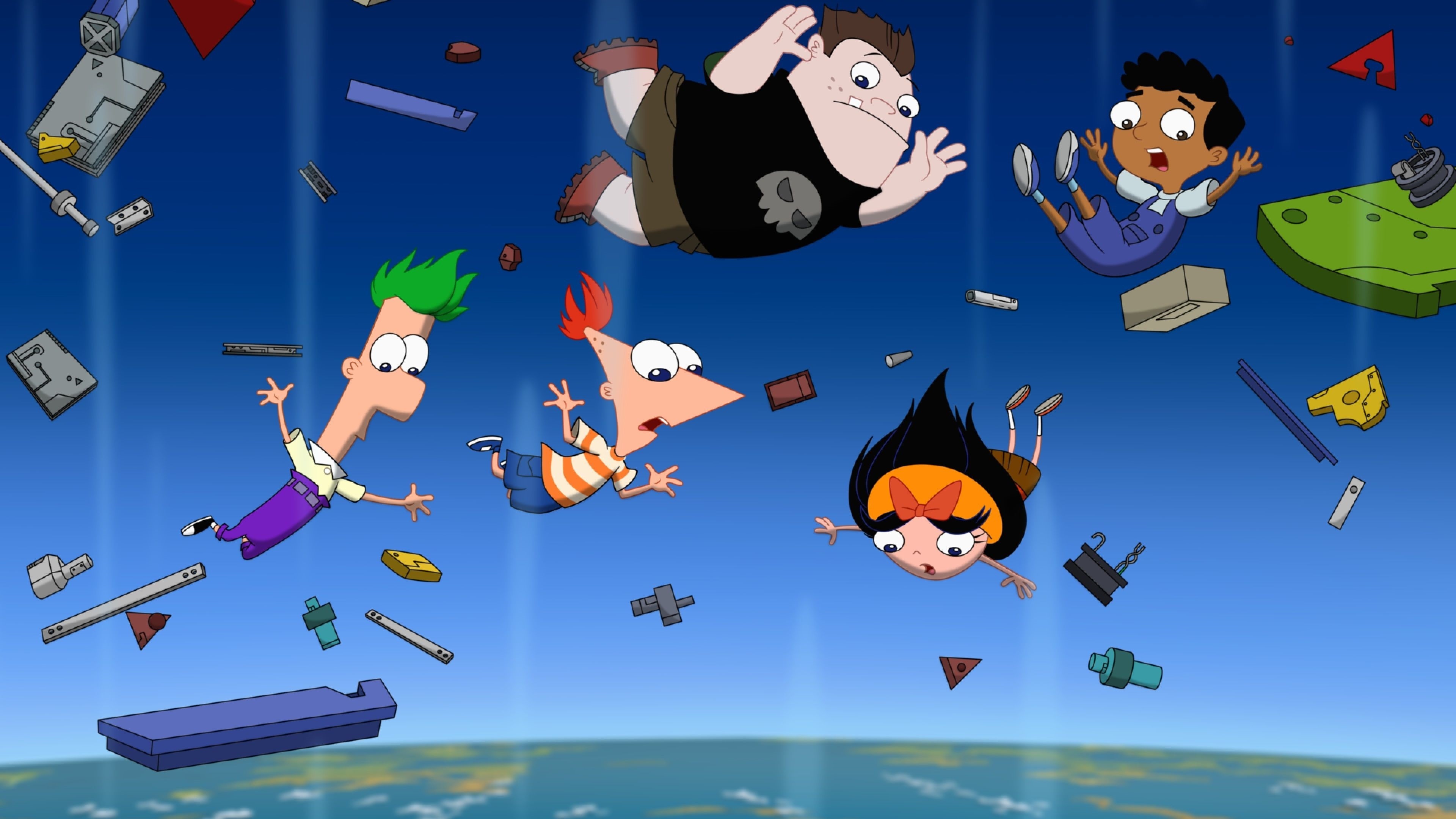Phineas and Ferb, El humor optimista de, Animated adventure, Exciting storyline, 3840x2160 4K Desktop