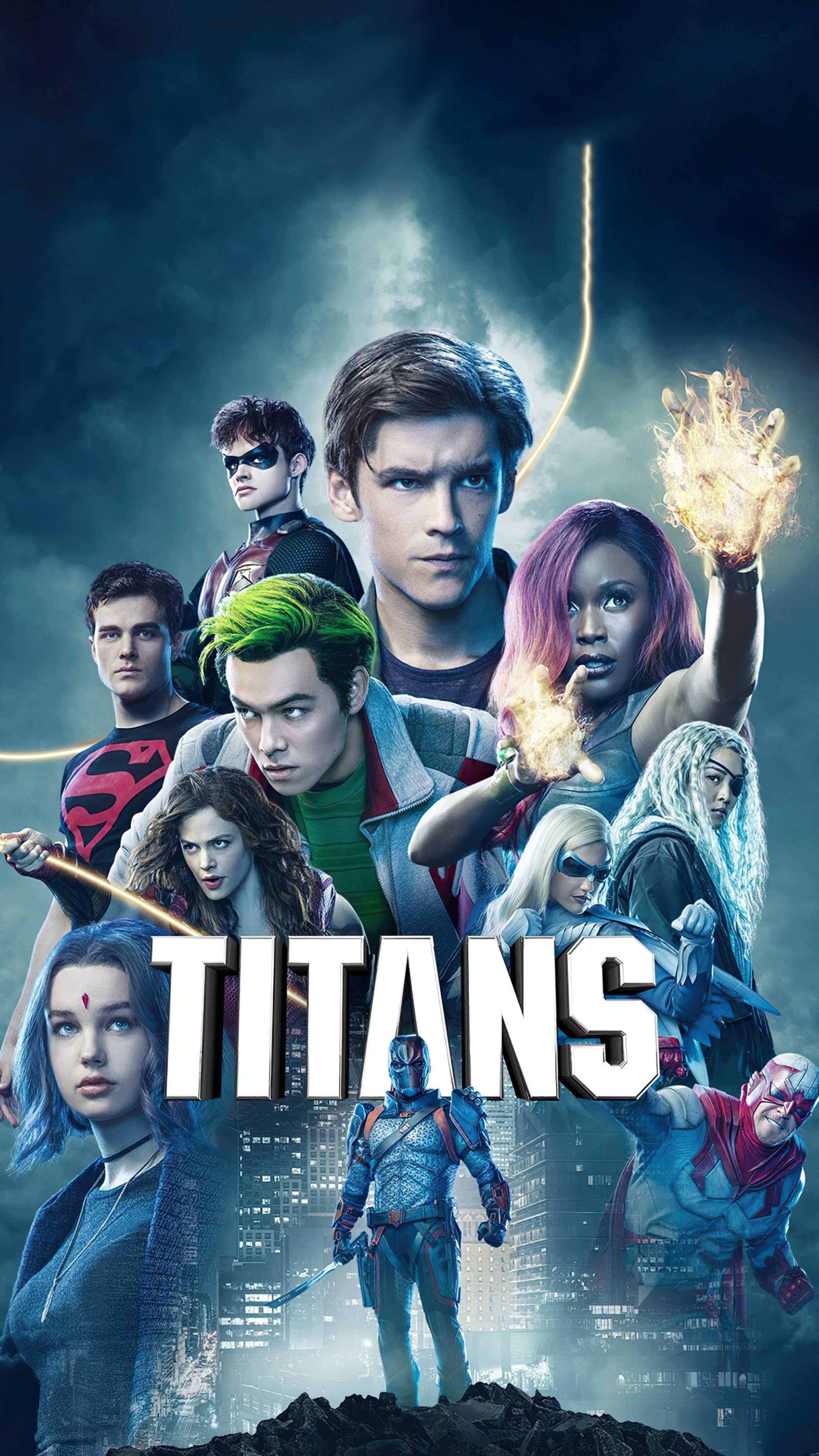 Titans TV Series, Series poster, Sony Xperia X, HD wallpapers, 2160x3840 4K Phone