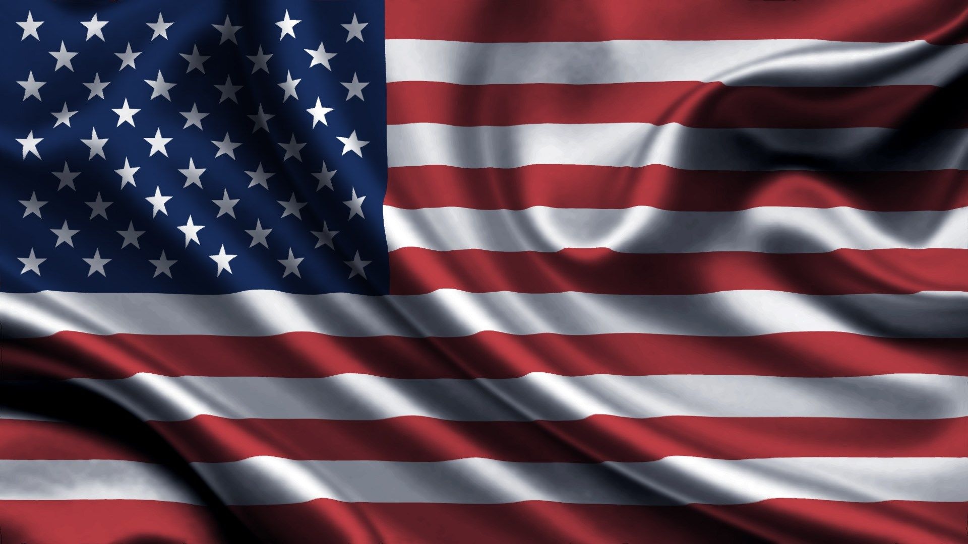 Flag: Stars and Stripes, USA, Symbolic. 1920x1080 Full HD Wallpaper.