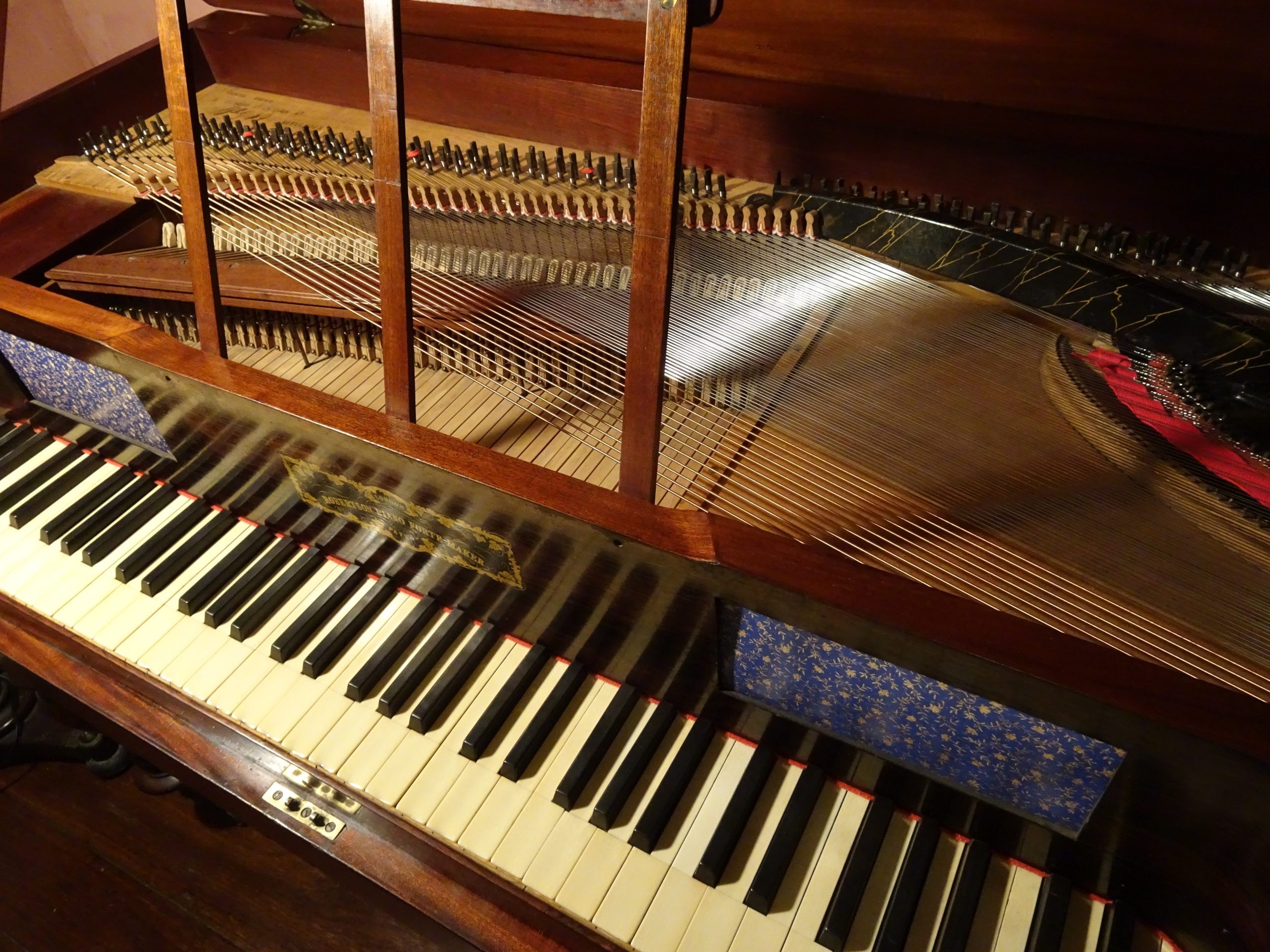 Fortepiano: The Square Piano, Horizontal Strings Arranged Diagonally Across The Rectangular Case. 2560x1920 HD Wallpaper.