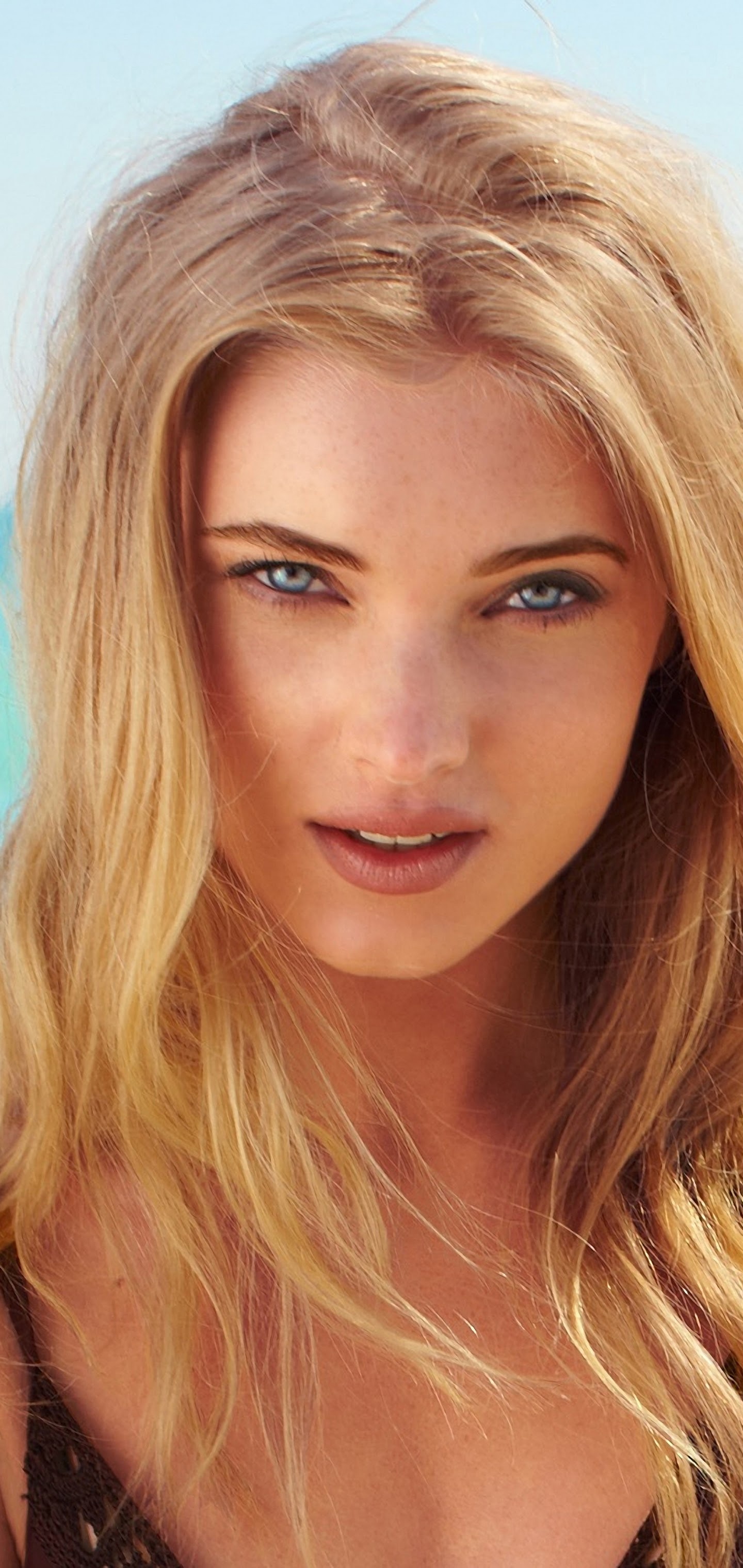 Elsa Hosk, Blonde model, Women's beauty, 4K wallpaper, 1440x3040 HD Handy