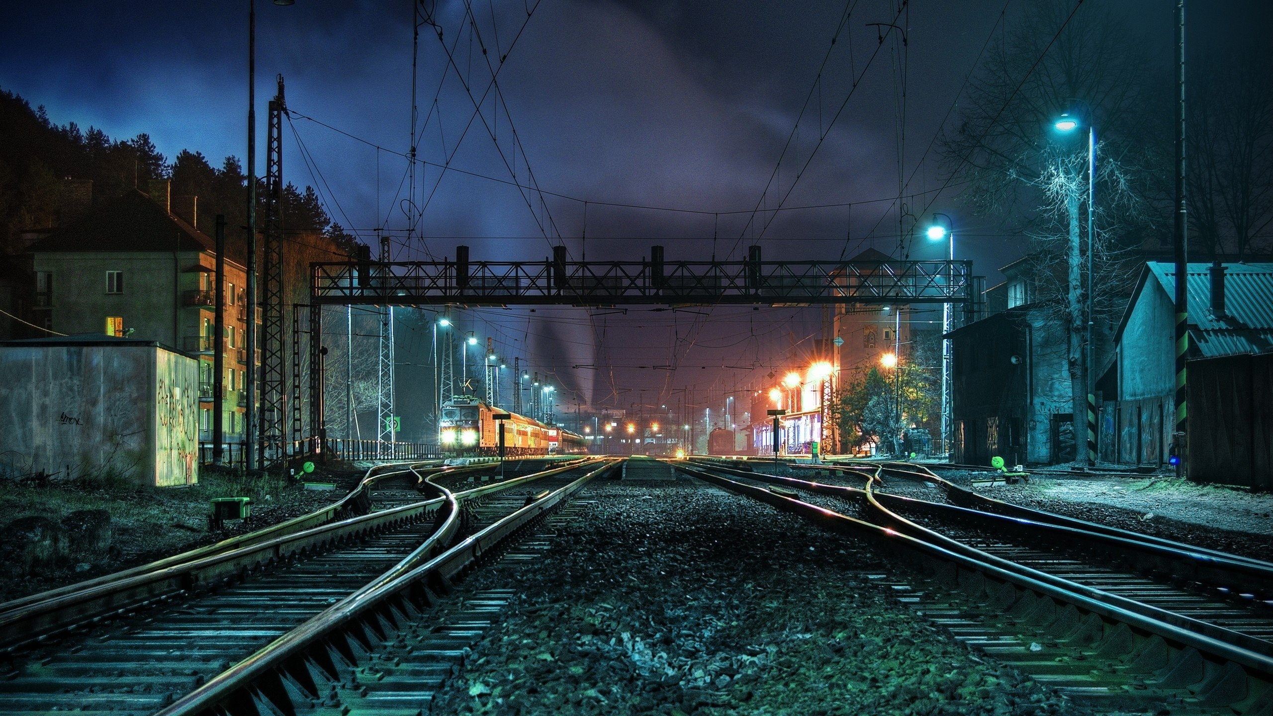 Railway Travels, Railway train hdr, HD wallpapers, Desktop mobile, 2560x1440 HD Desktop