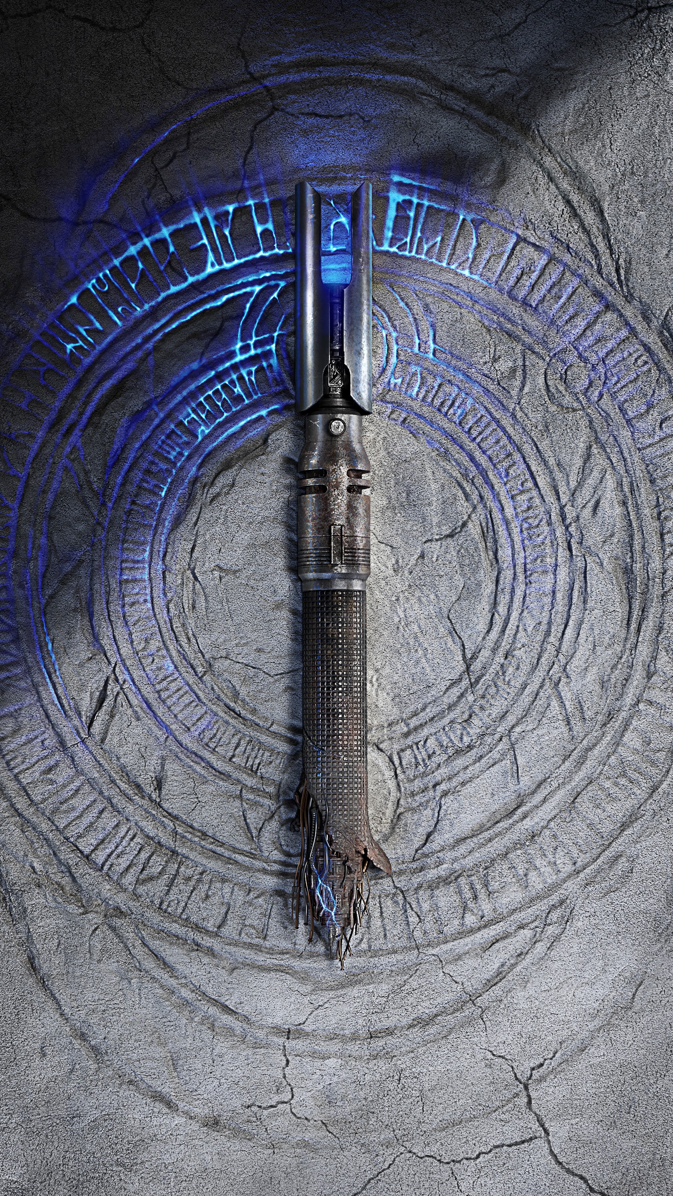 Jedi Fallen Order lightsaber, 8K wallpaper, 2160x3840 4K Phone