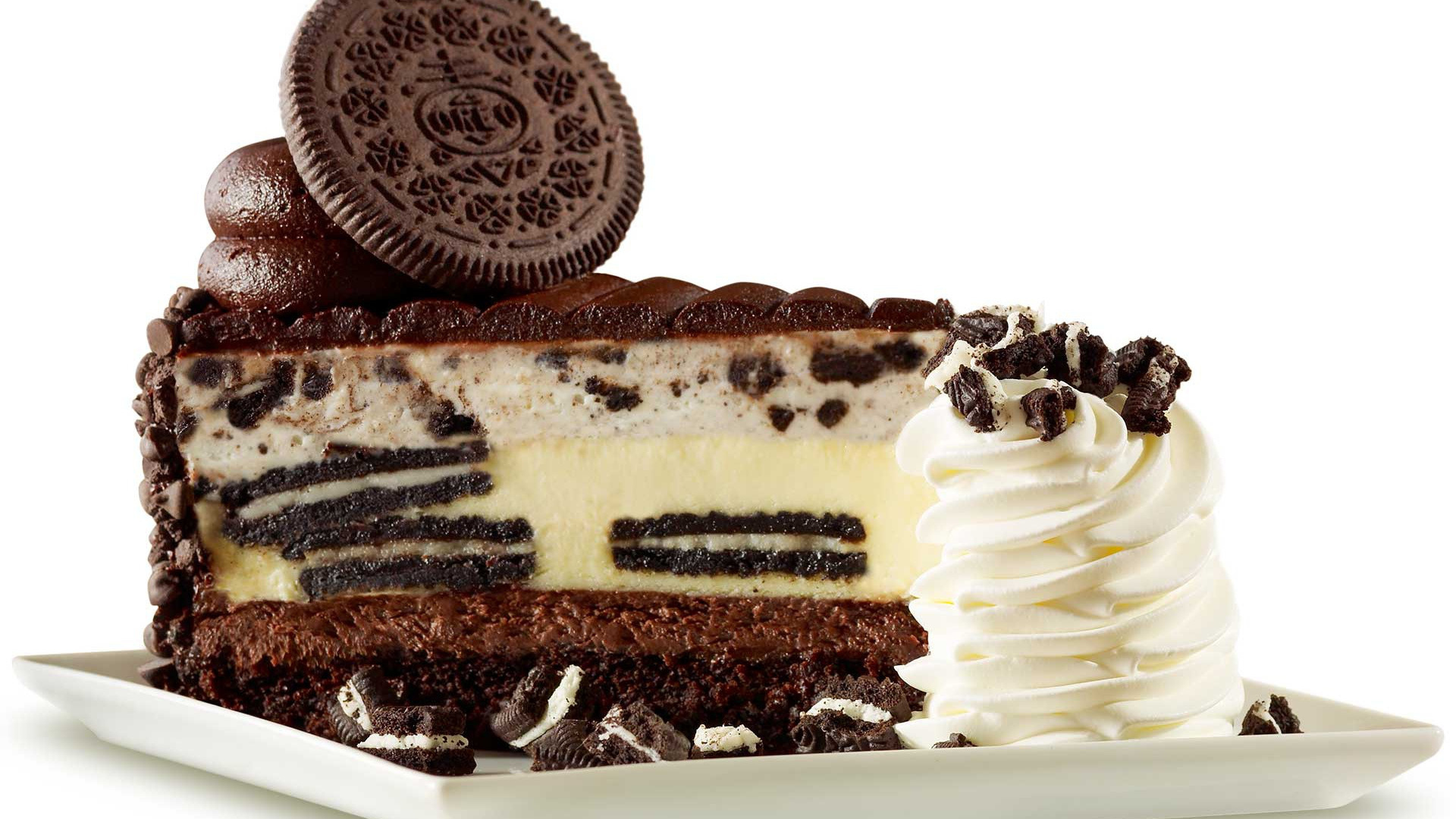 Oreo Cookies: Chocolate, Oreos, Cream, Cake, Food. 1920x1080 Full HD Background.