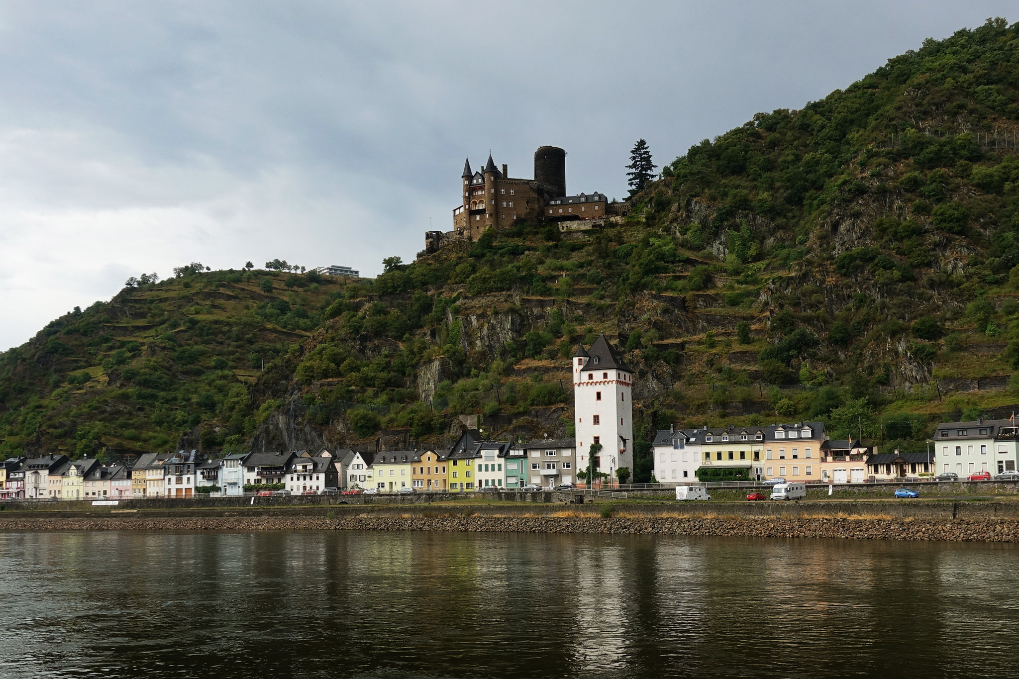 The Rhine River, road and river trip, Germany, travel, 2050x1370 HD Desktop