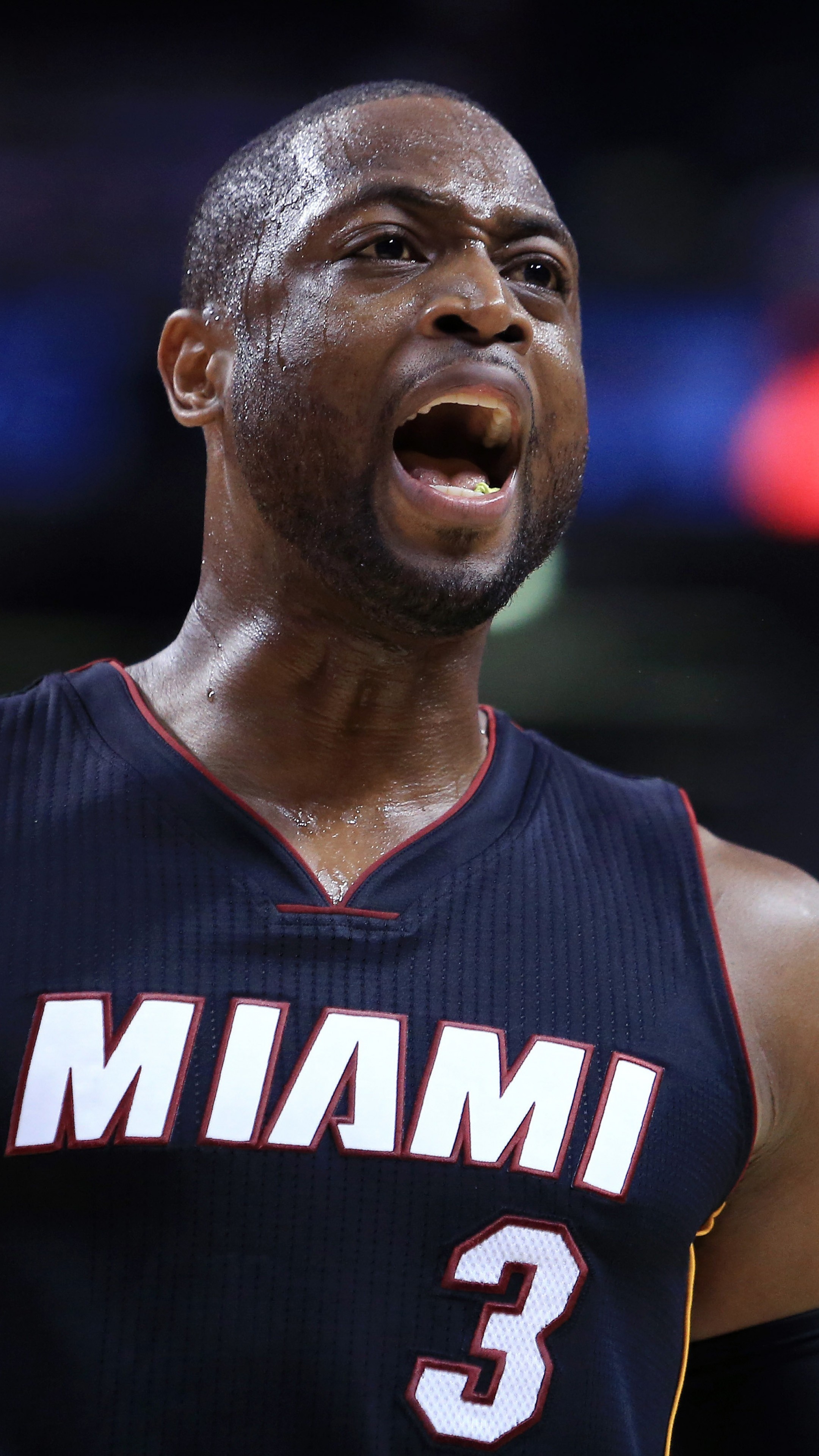 Miami Heat: The team experienced success after drafting Dwyane Wade in 2003, NBA. 2160x3840 4K Background.