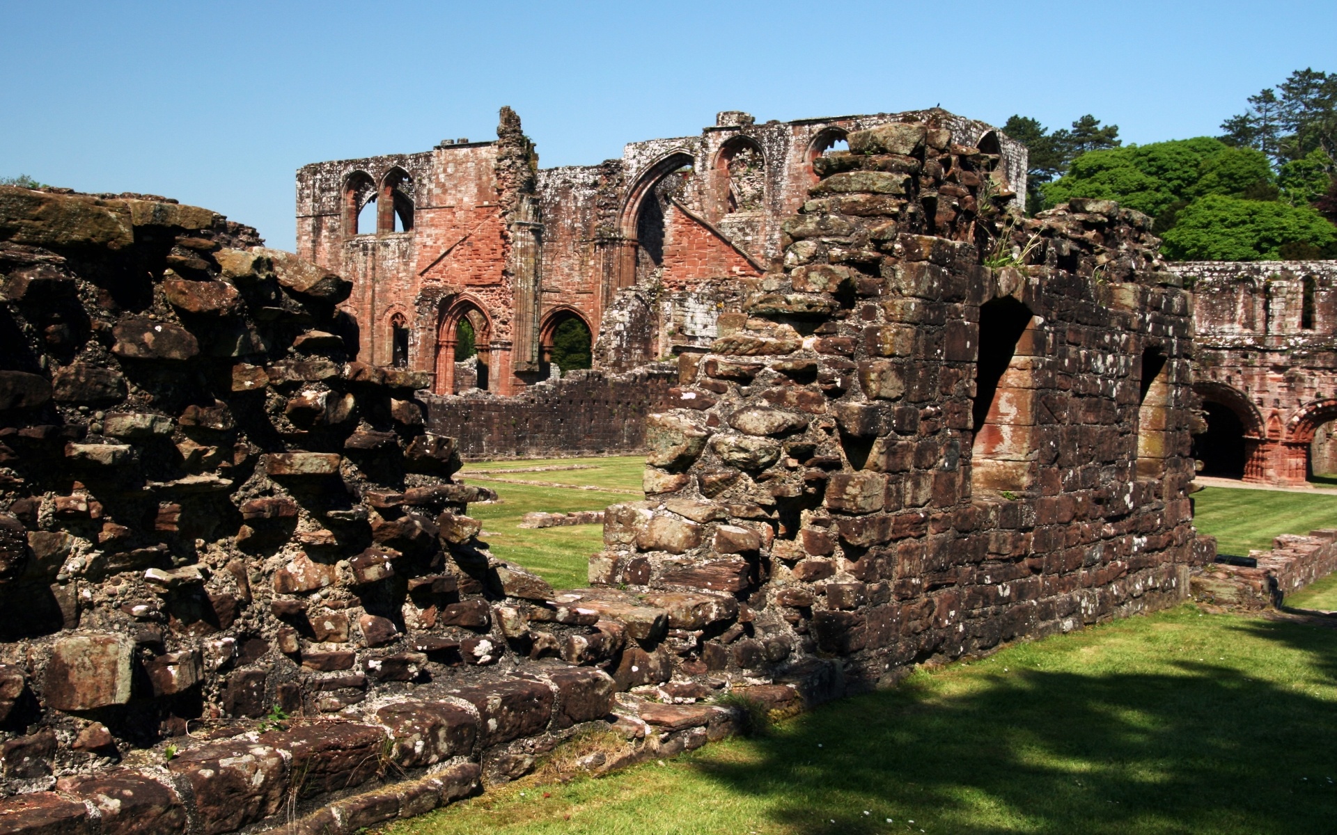 Furness Abbey, Historical site, Architectural marvel, Timeless beauty, 1920x1200 HD Desktop