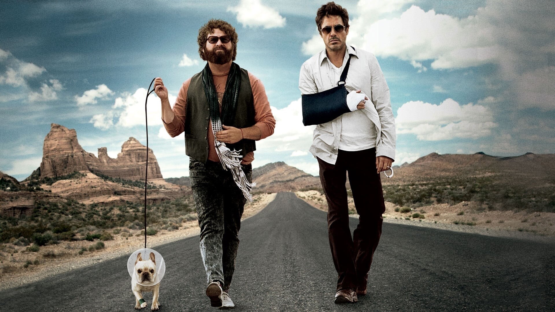 Due Date (Movie 2010): Peter Highman, A successful architect, Road-trip with an aspiring actor, Zach Galifianakis. 1920x1080 Full HD Background.