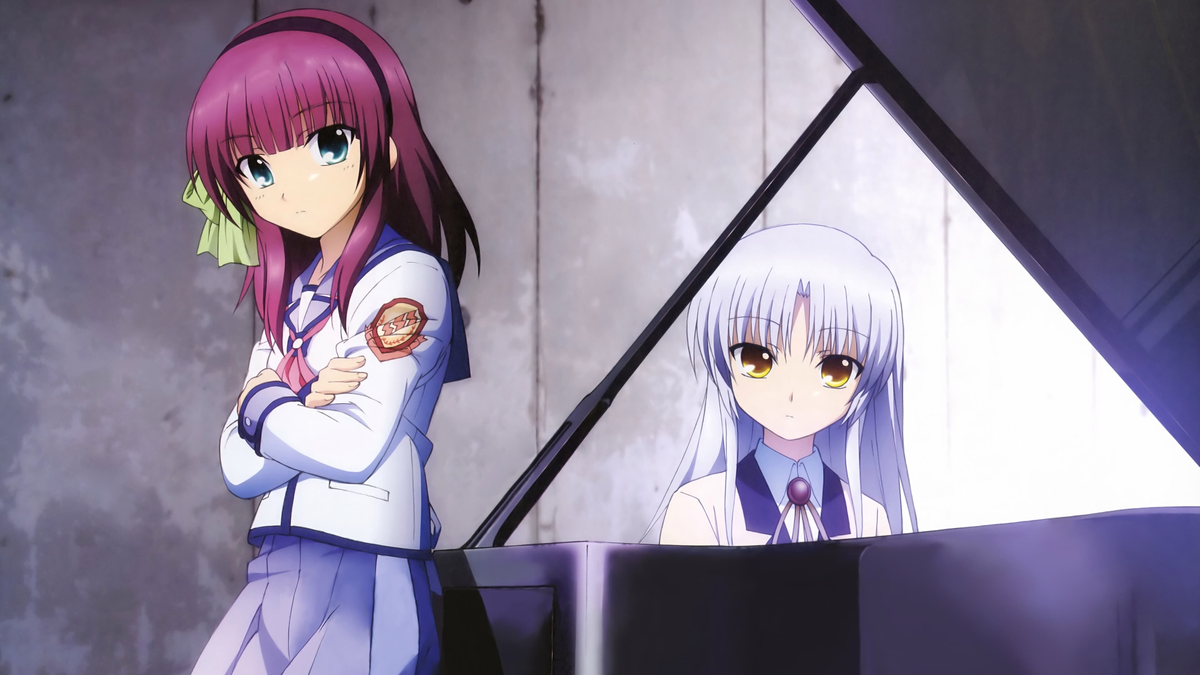 Angel Beats! (Anime): Show produced by P.A.Works and Aniplex. 3840x2160 4K Wallpaper.