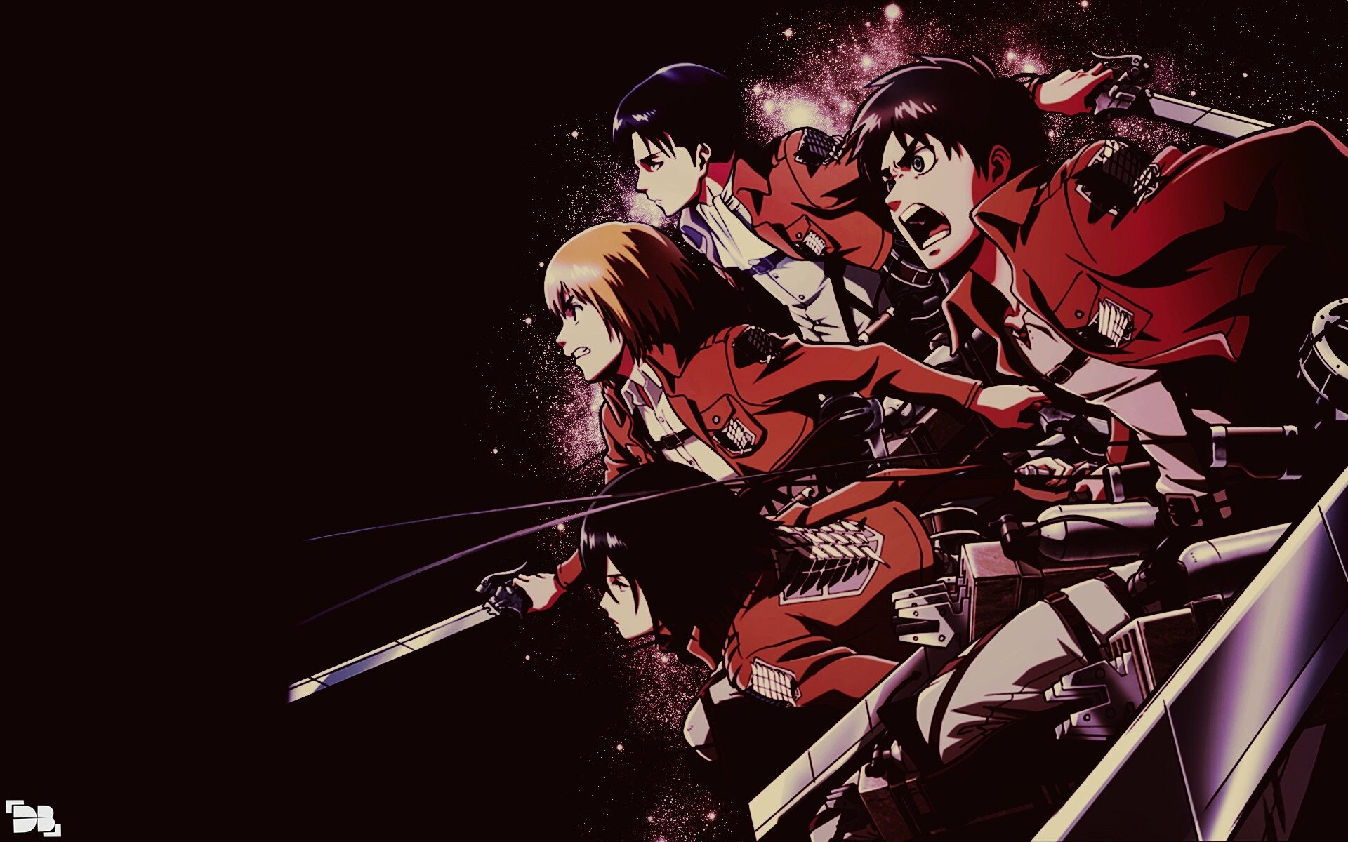 Attack on Titan: The Final Season: The story centers around Eren Jaeger and his childhood friends Mikasa Ackermann and Armin Arlelt. 1920x1200 HD Background.