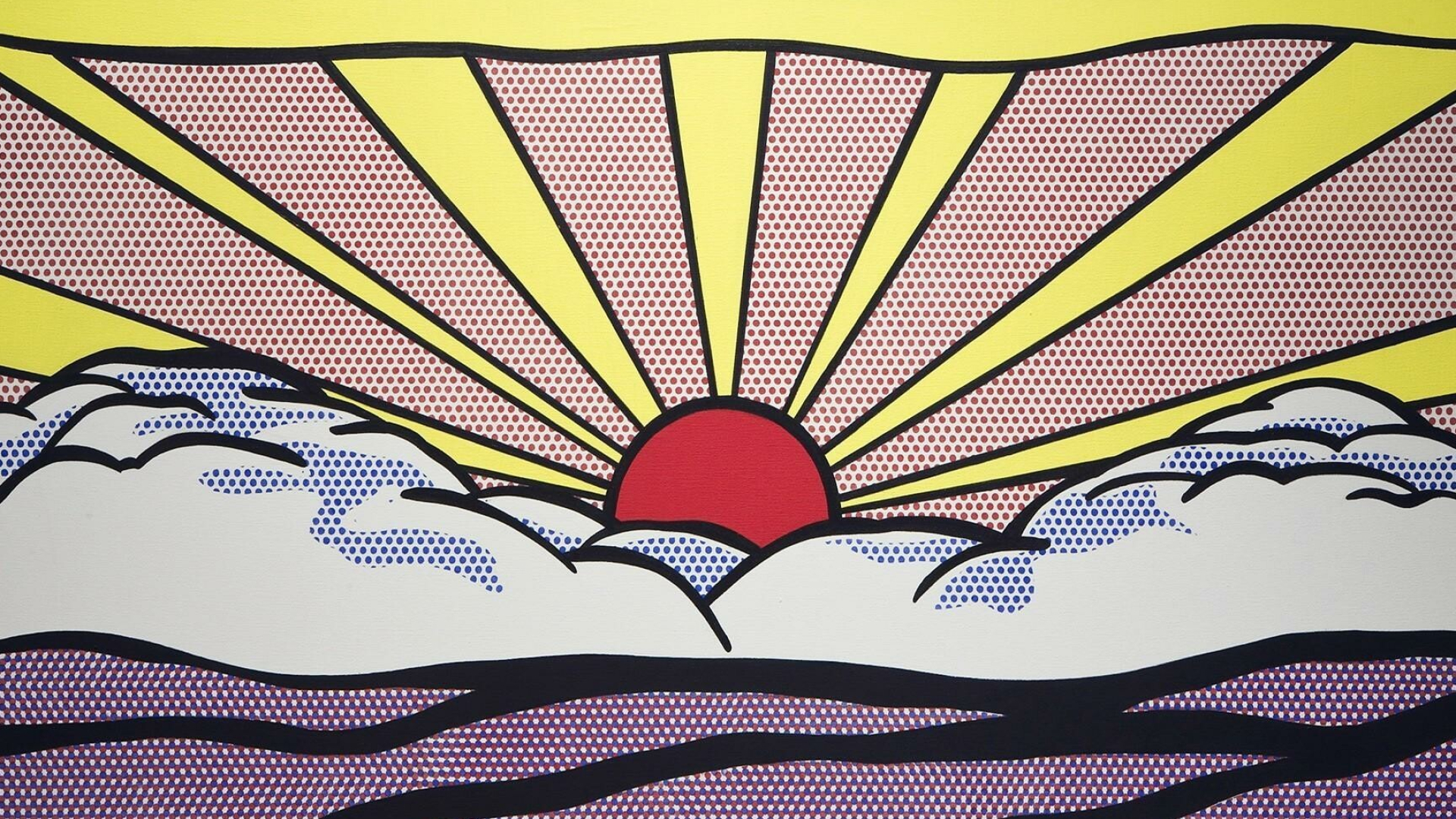 Pop Art: Roy Fox Lichtenstein, An American pop artist, Artwork. 1920x1080 Full HD Wallpaper.