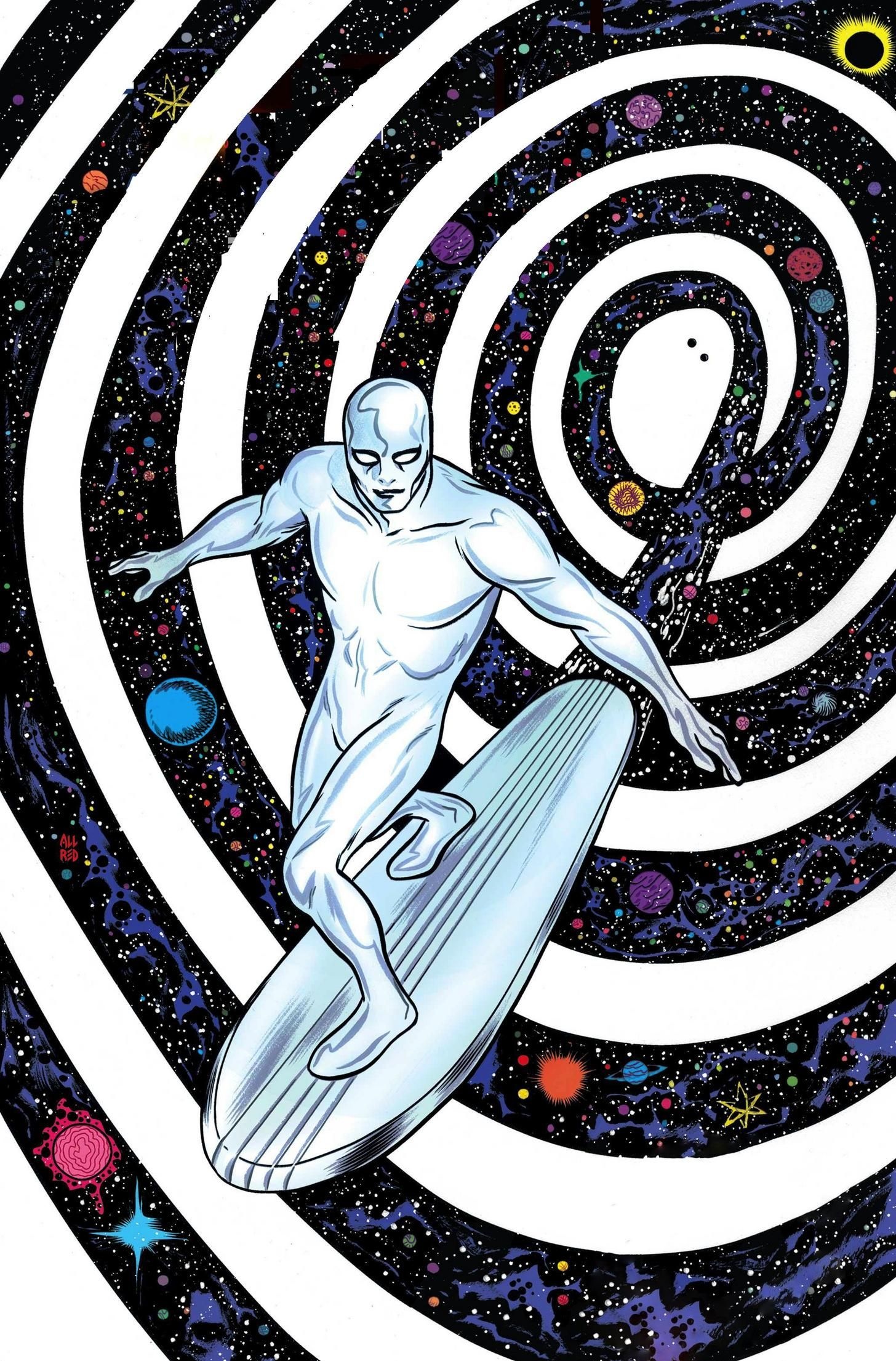 Silver Surfer 14, Mike Allred textless, 1460x2210 HD Phone