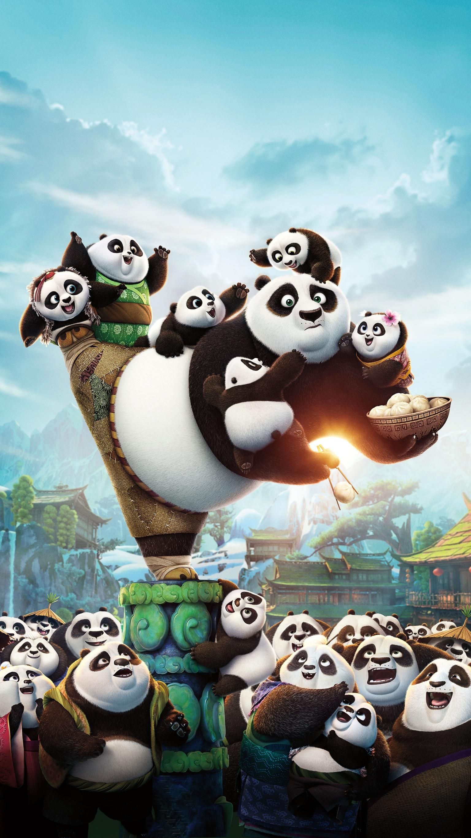Kung Fu Panda, Phone wallpaper, Vibrant visuals, Disney animation, 1540x2740 HD Handy
