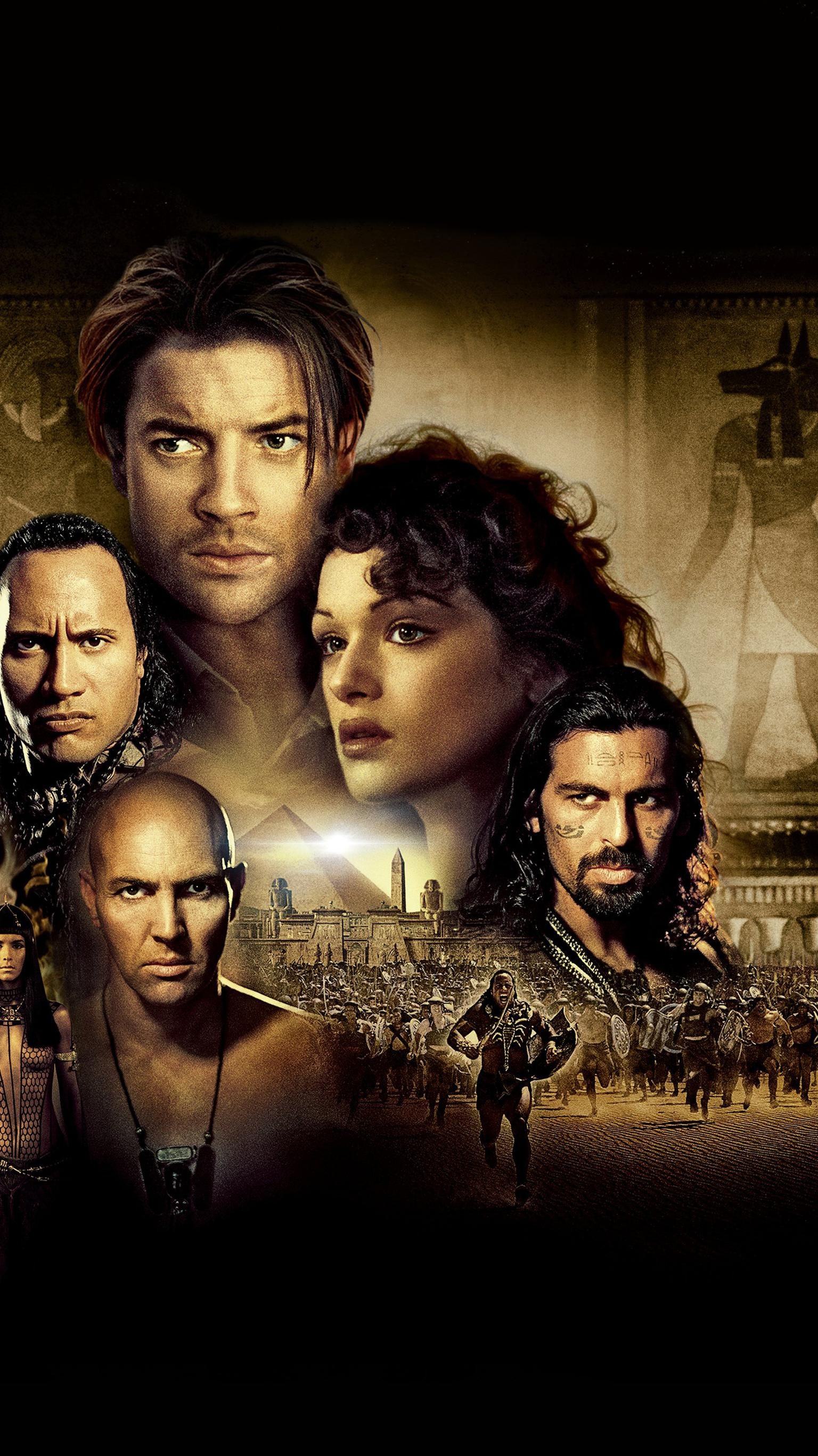 The Mummy (Movie): Brendan Fraser as Rick O'Connell, a treasure hunter and former Legionnaire. 1540x2740 HD Wallpaper.