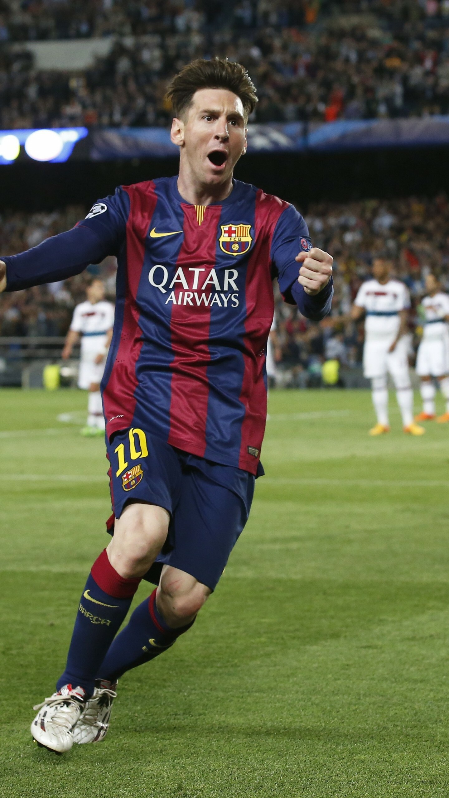 Fuball, Lionel Messi Groartigkeit, Barcelona FC Held, Showcase der Fuballfhigkeiten, Inspirierende Sportfigur, 1440x2560 HD Handy