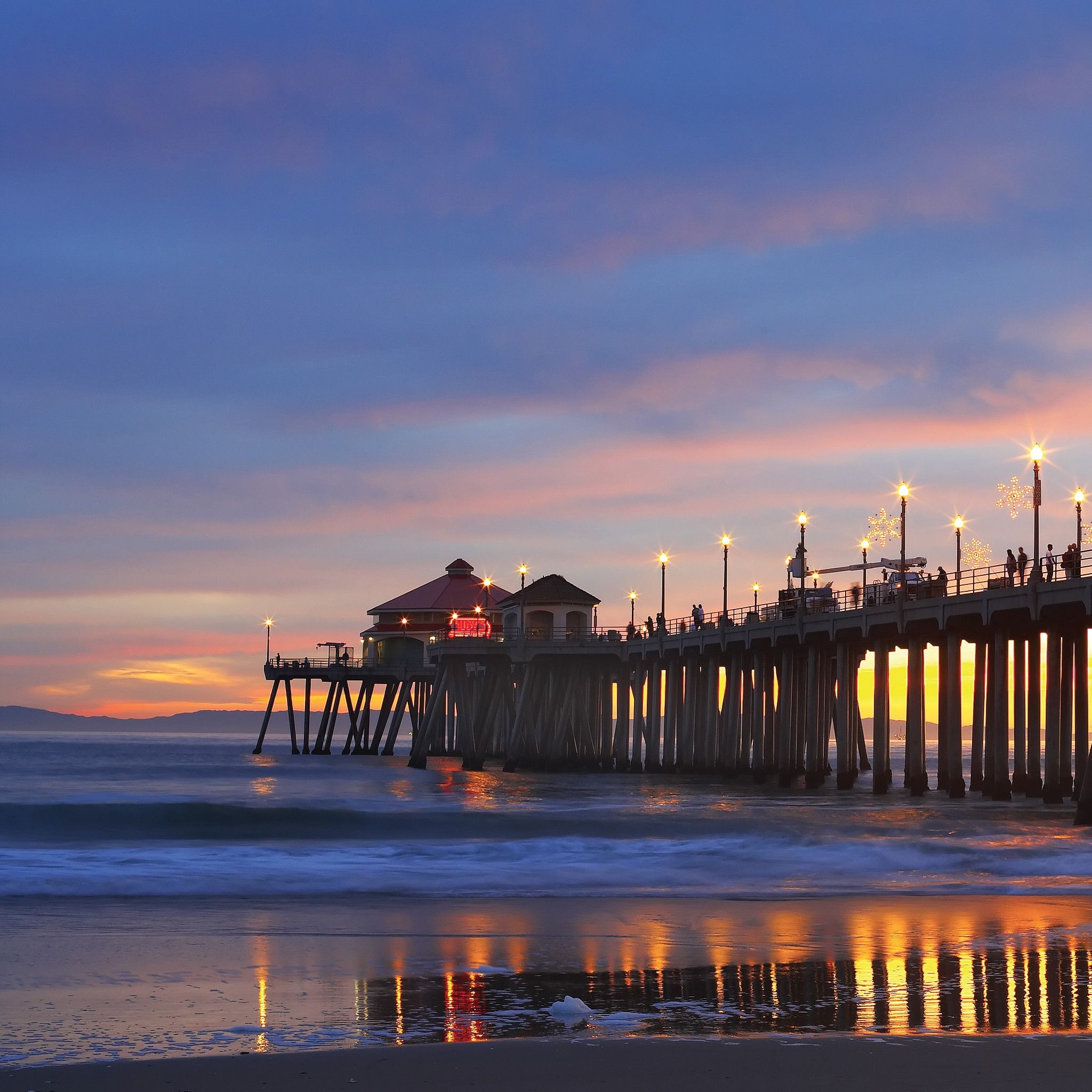 Huntington Beach, Top backgrounds, California, 2050x2050 HD Phone