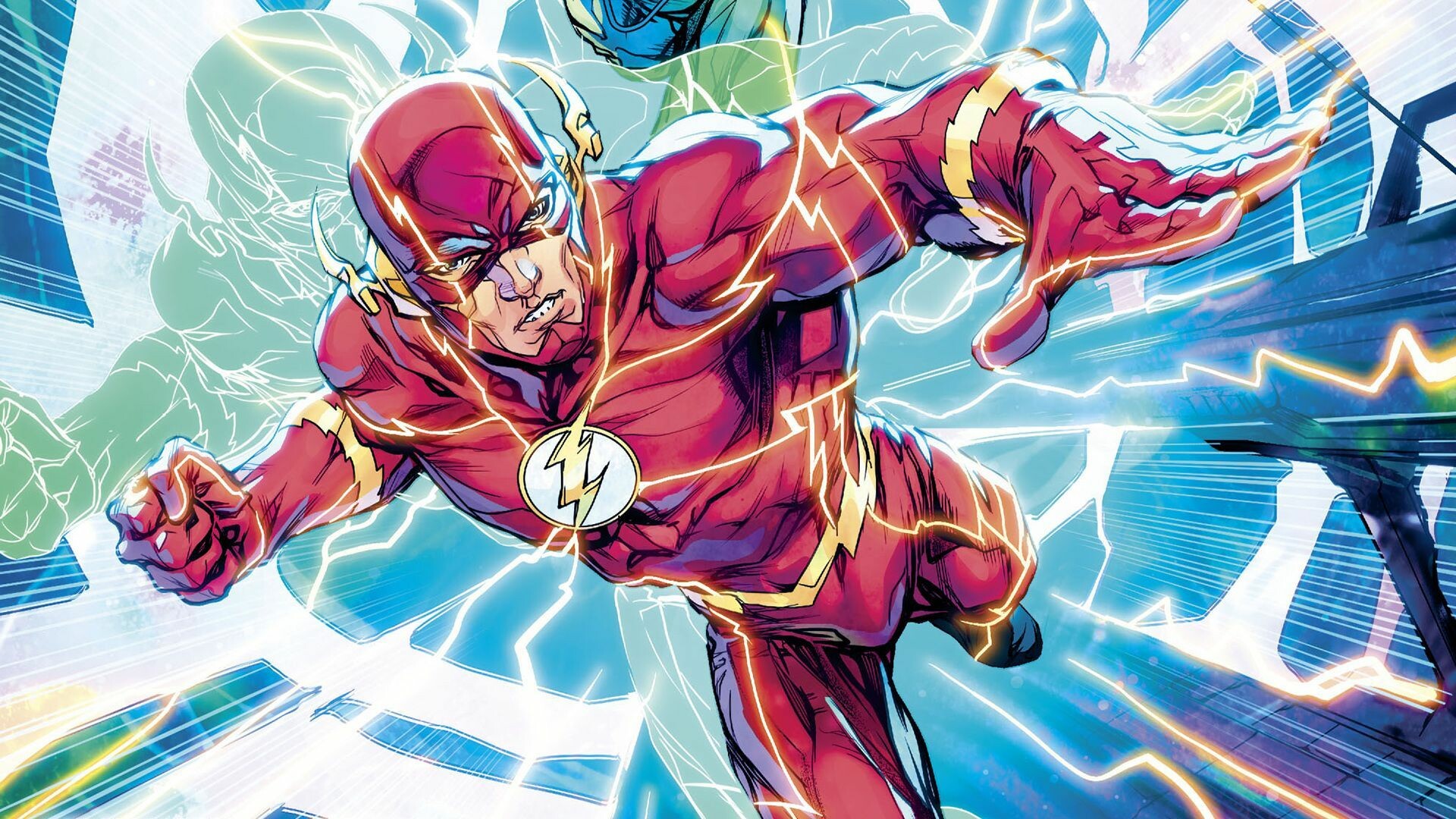Flash (DC): Barry Allen, First appeared in 1956. 1920x1080 Full HD Wallpaper.