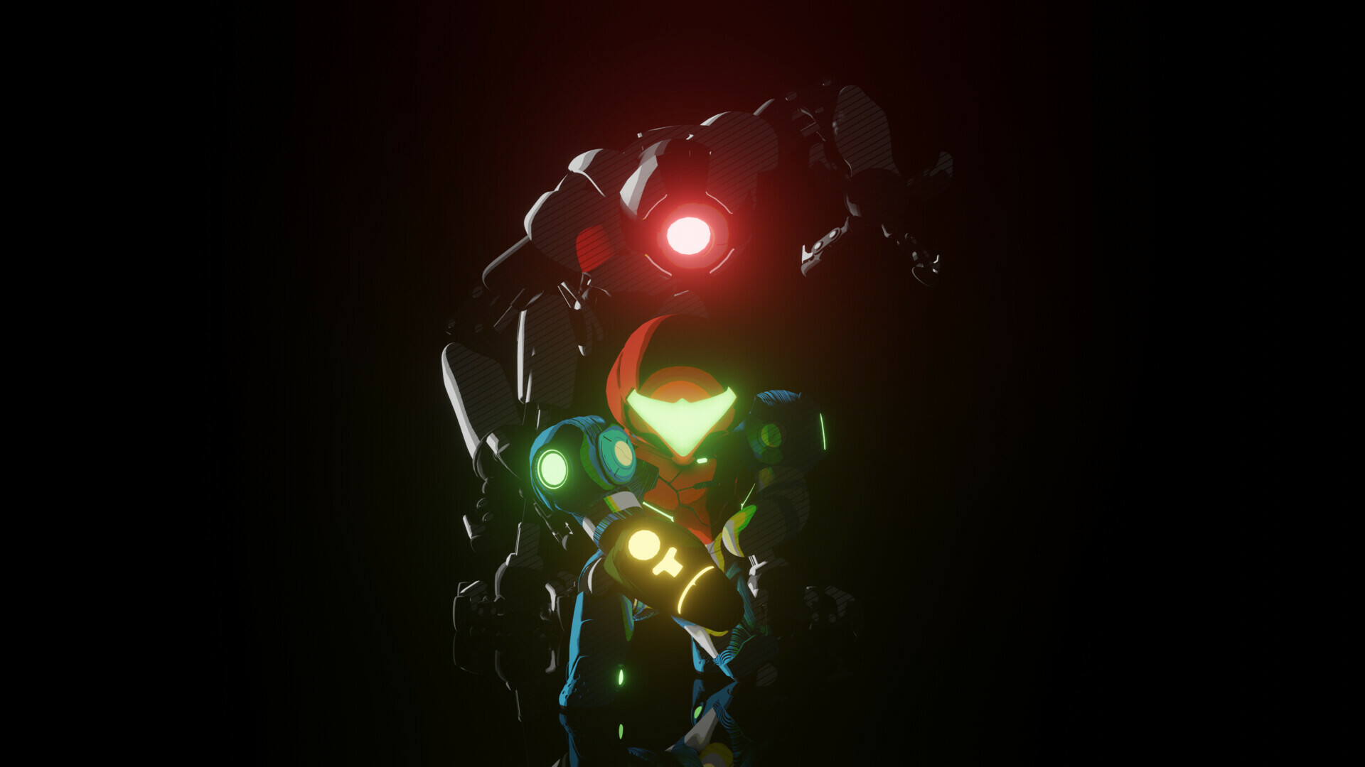 Metroid Dread: Nintendo’s horror-tinged sci-fi, Action game. 1920x1080 Full HD Background.