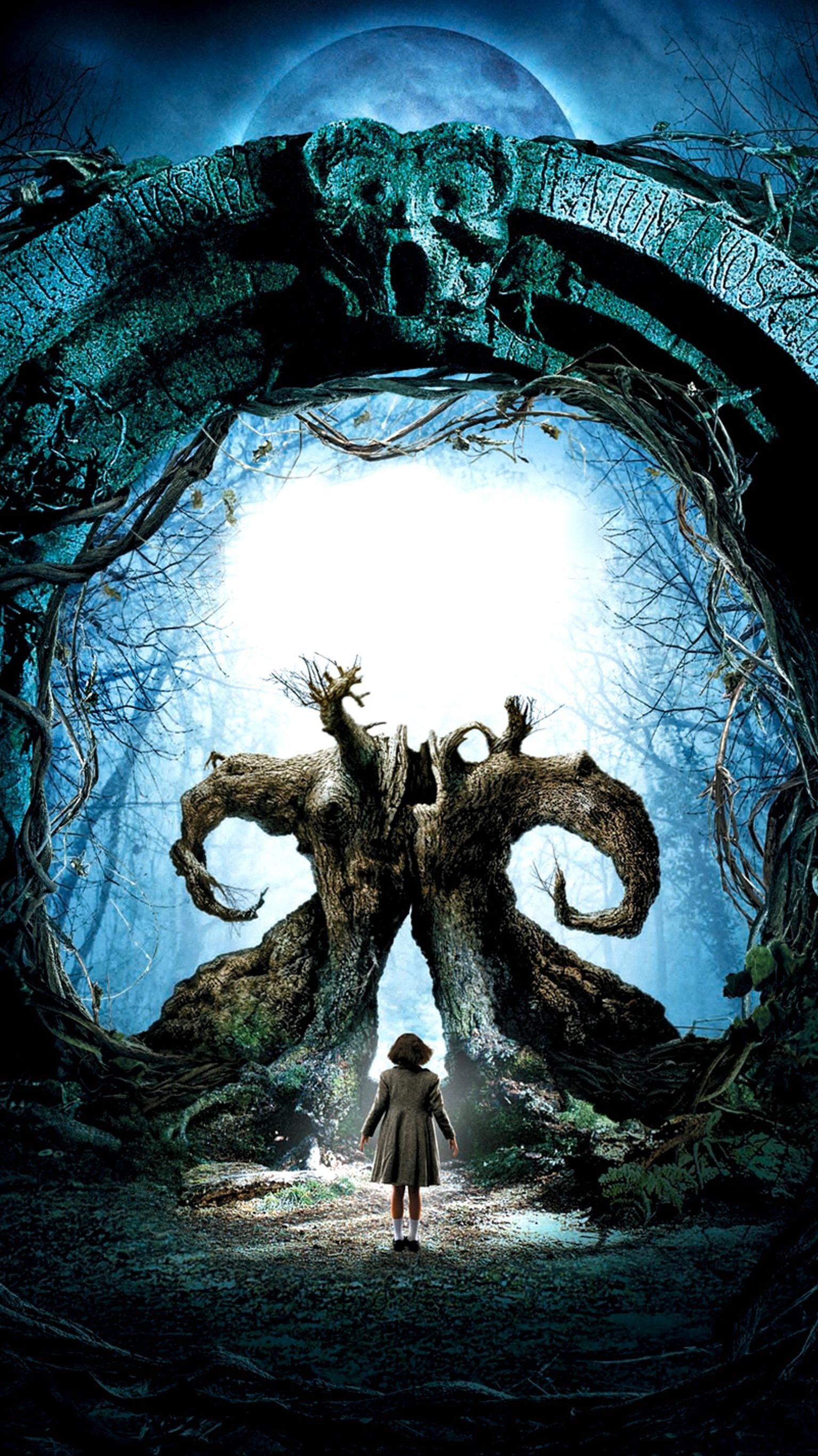 Pan's Labyrinth, Striking imagery, Beautifully designed, Surrealistic artworks, 1540x2740 HD Phone