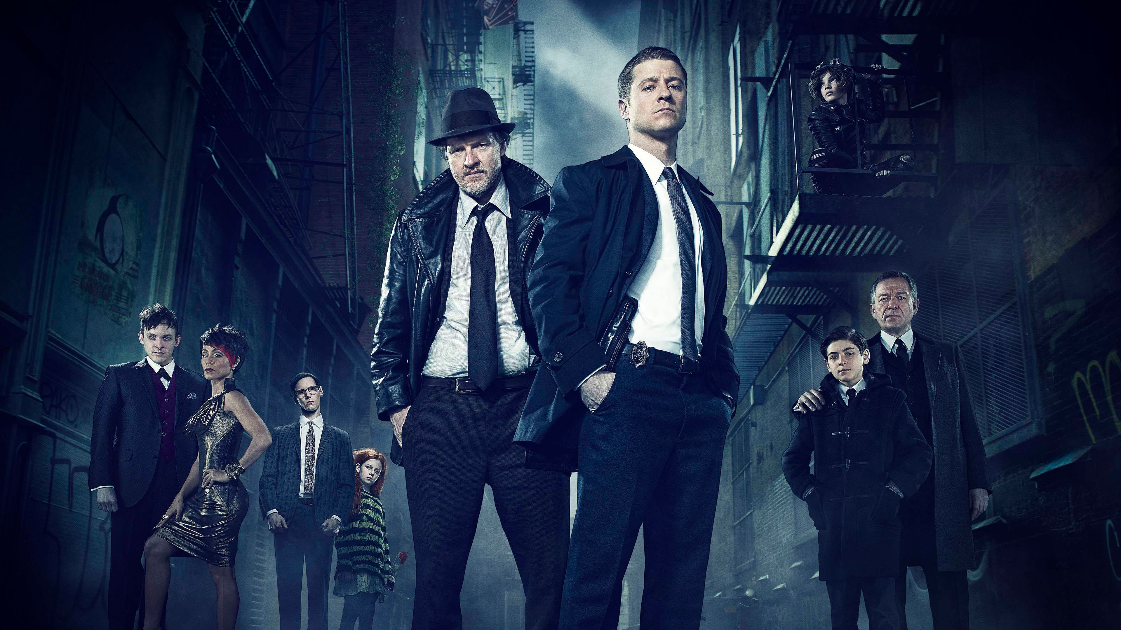 Gotham TV series, High-definition wallpapers, Iconic characters, Gotham City, 3840x2160 4K Desktop