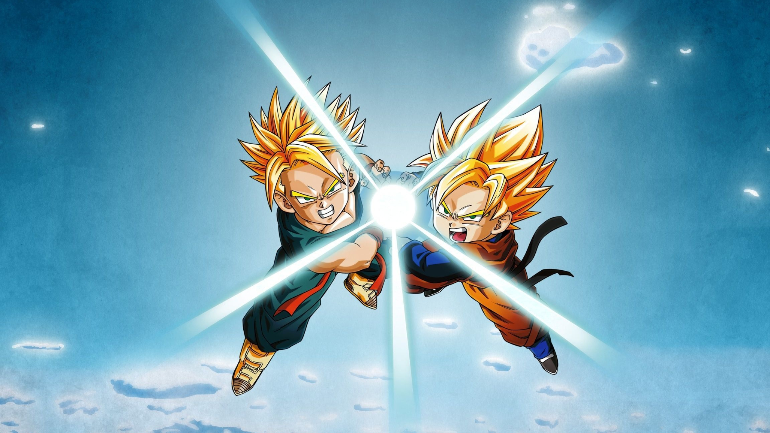 Goten: DBZ, A Japanese anime television series produced by Toei Animation, 1989-1996. 2560x1440 HD Wallpaper.