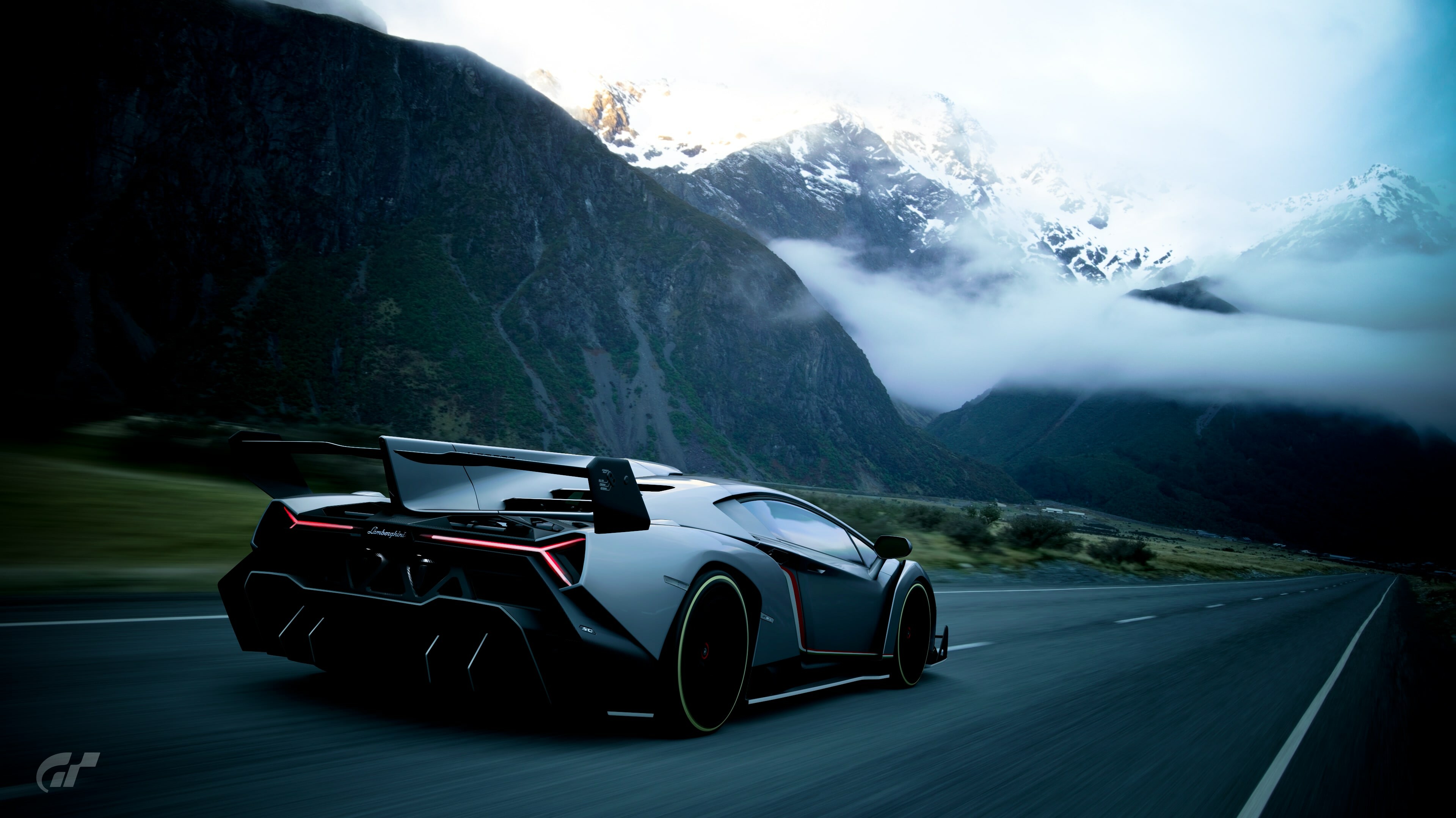 Lamborghini: The company is owned by the Volkswagen Group. 3840x2160 4K Background.