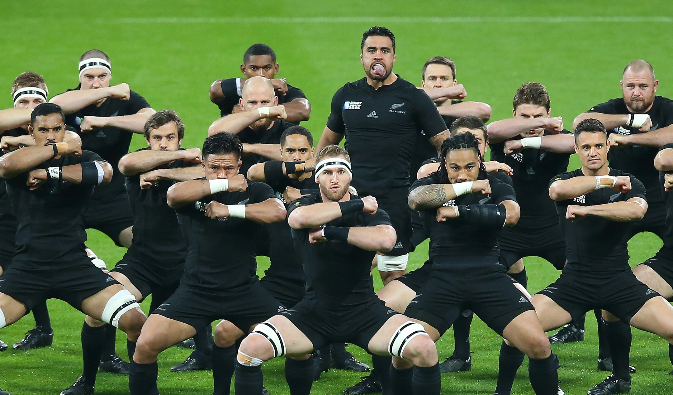 Haka: New Zealand's rugby team, Preparation for a World Cup match, Tradition. 2170x1270 HD Wallpaper.