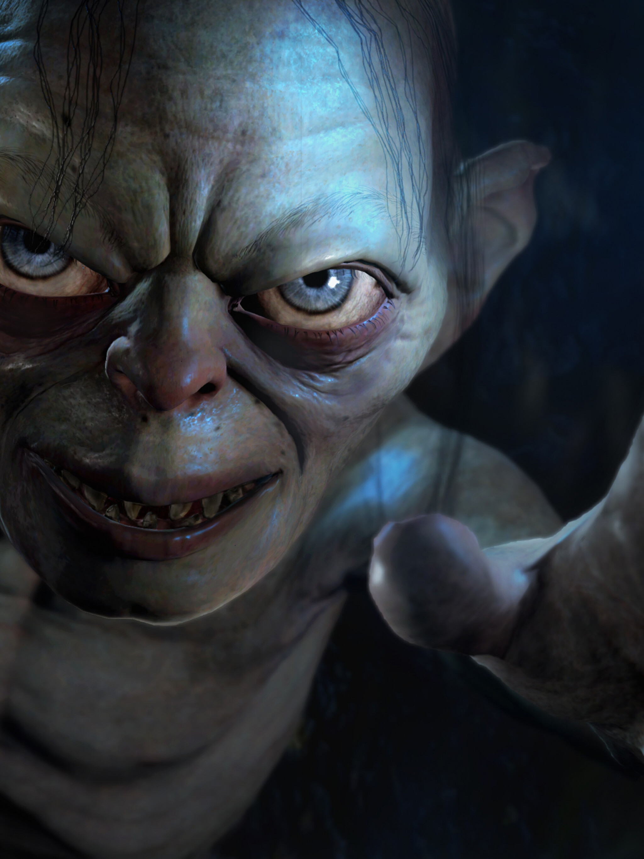 Middle-earth Shadow of Mordor, Gollum video game, Desktop and mobile wallpapers, Gaming visuals, 2050x2740 HD Phone