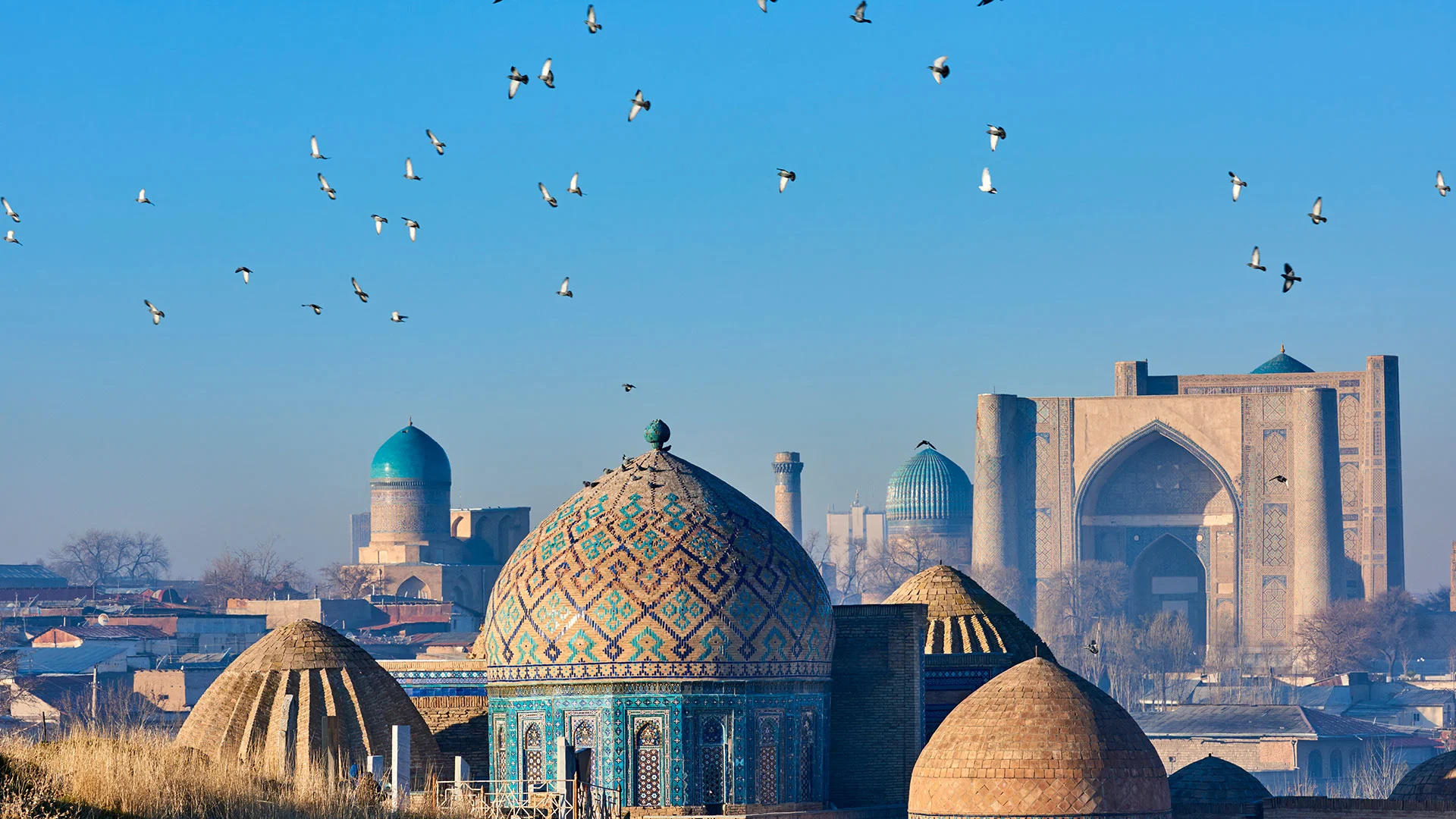 Uzbekistan, Ancient cities, Silk Road, Bustling bazaars, 1920x1080 Full HD Desktop