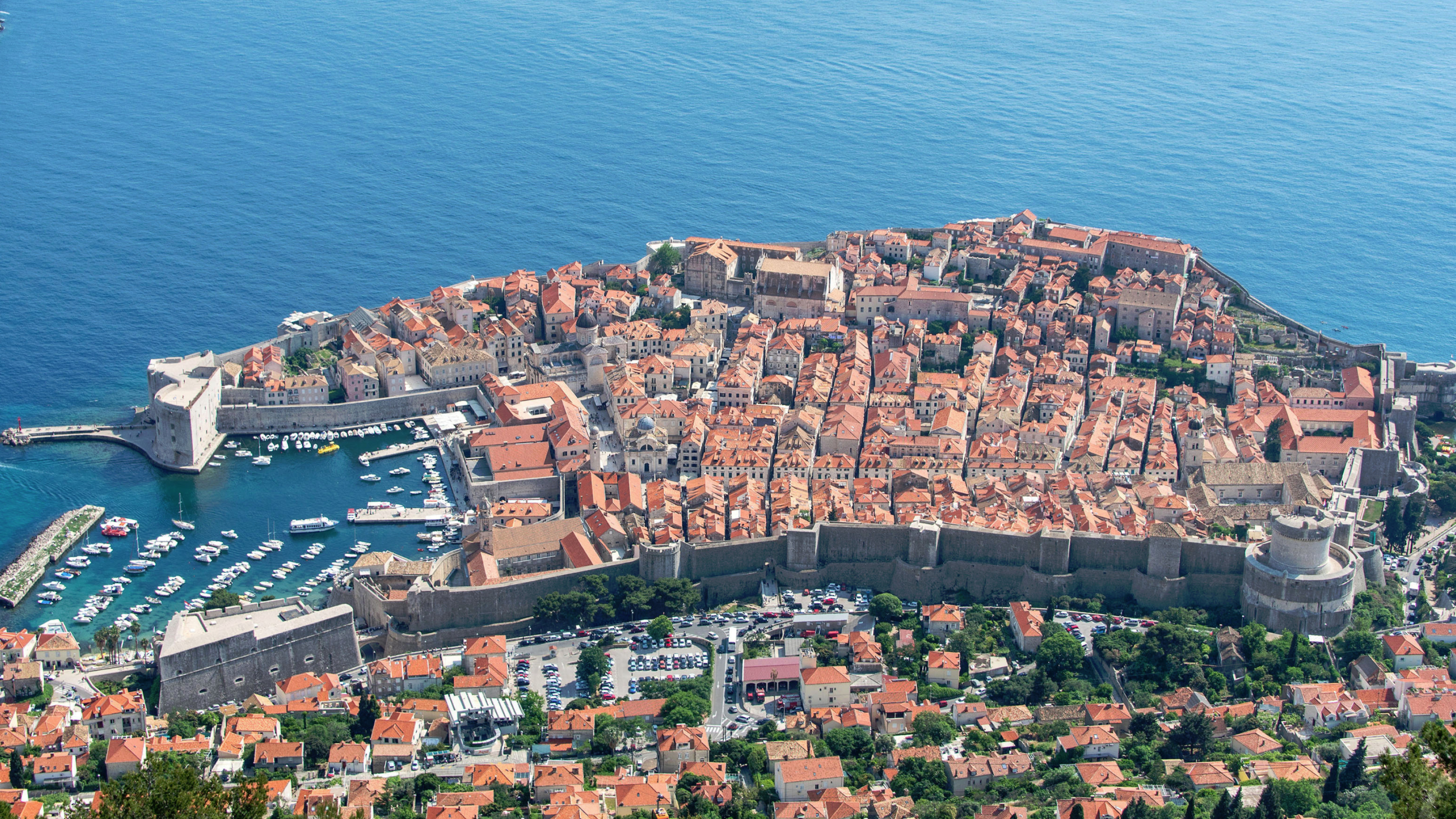 Dubrovnik panorama, Croatia view, 3840x2160 4K Desktop