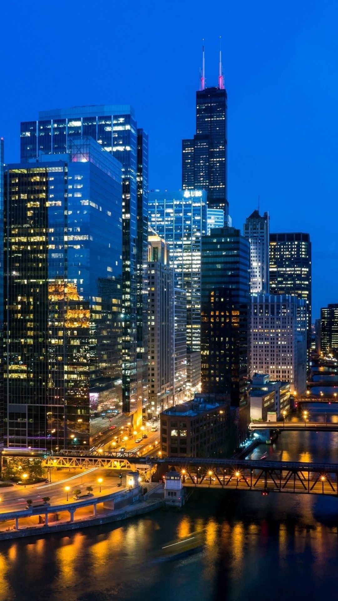 Chicago cityscape, Best vacation spots, Urban exploration, Iconic tower, 1080x1920 Full HD Phone