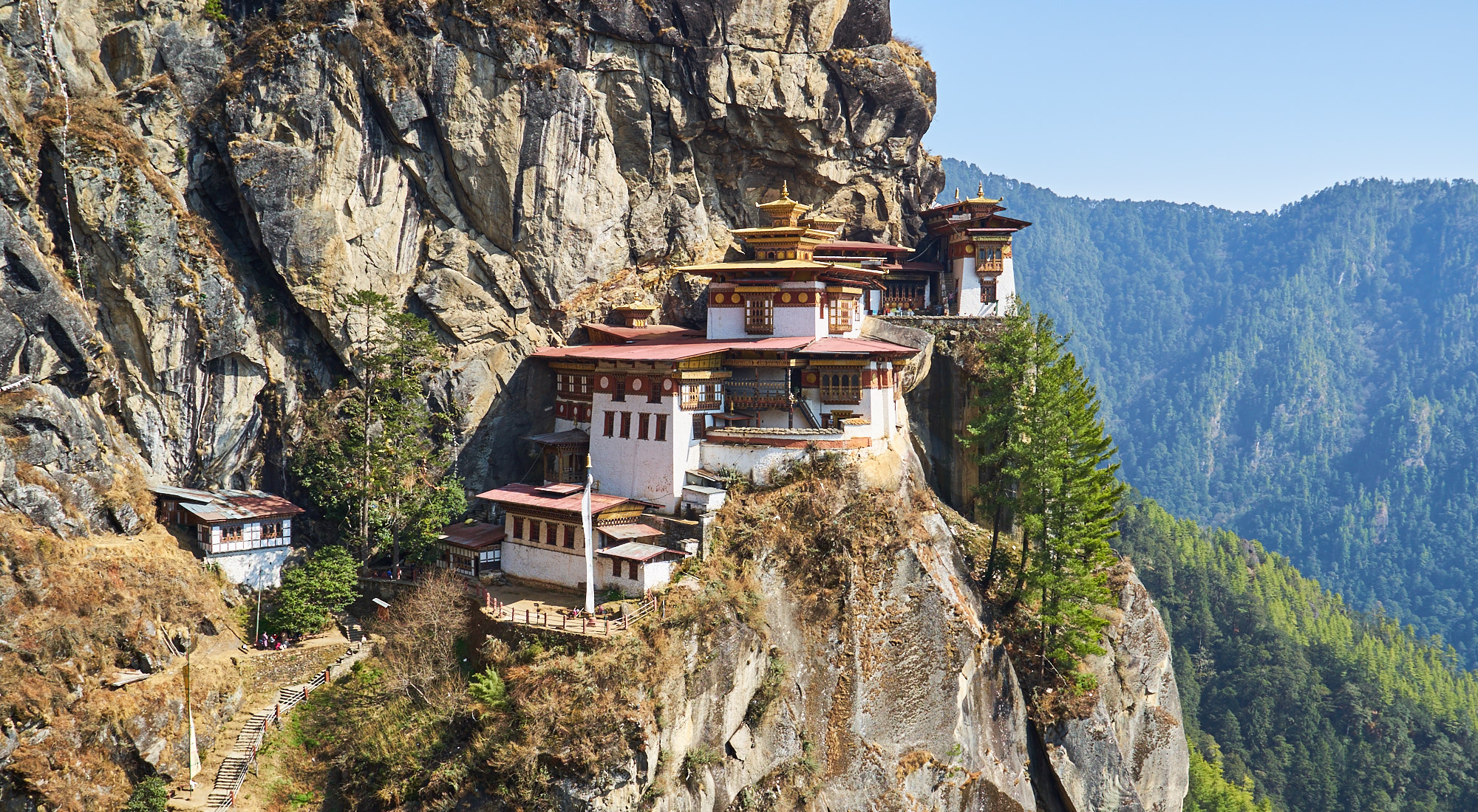 Paro Valley, Bhutan, Tiger's Nest, Elevenroute, 2000x1100 HD Desktop