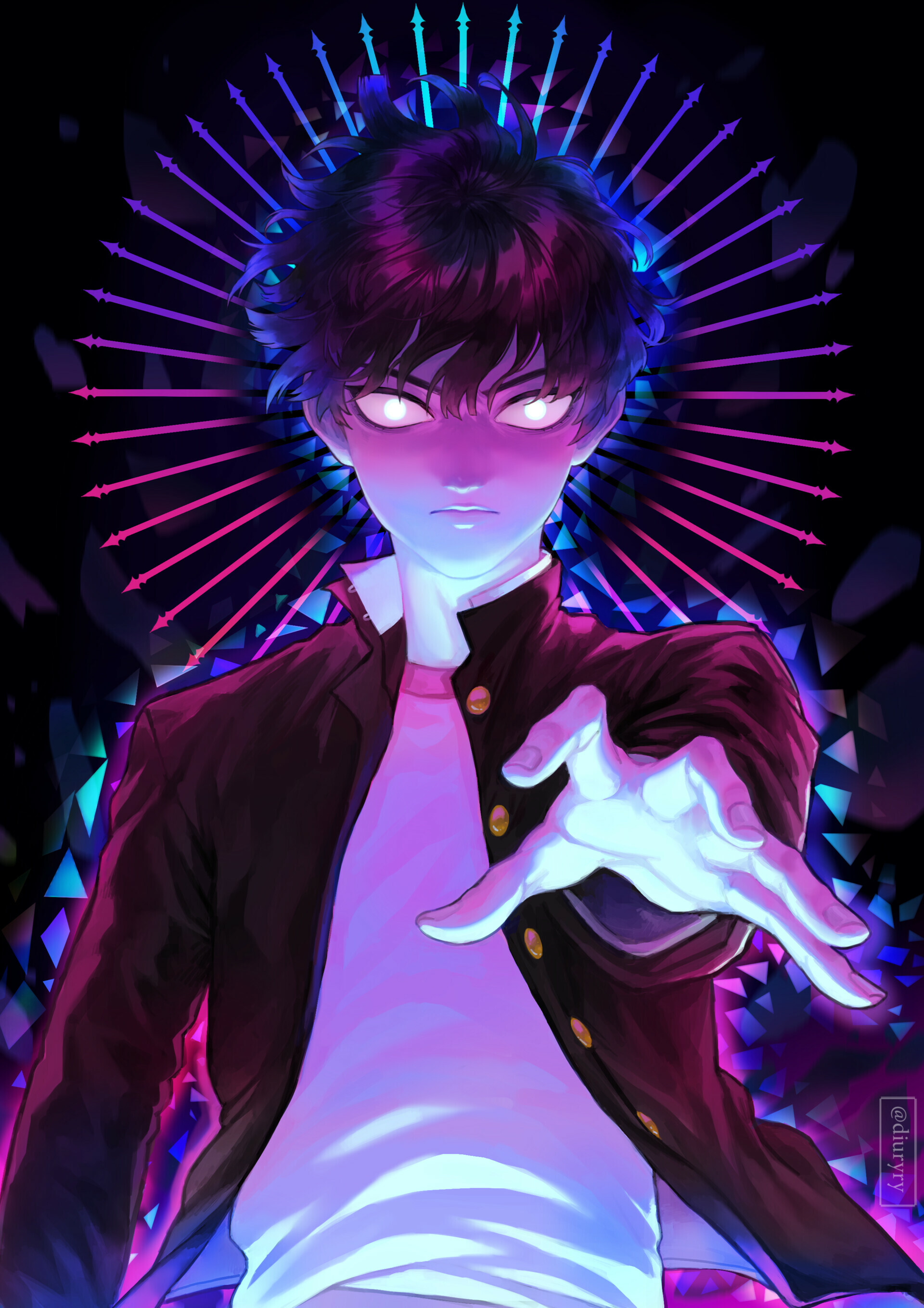 Mob Psycho 100: The anime adaptation, Considered one of the best anime series of the 2010s. 1920x2720 HD Wallpaper.