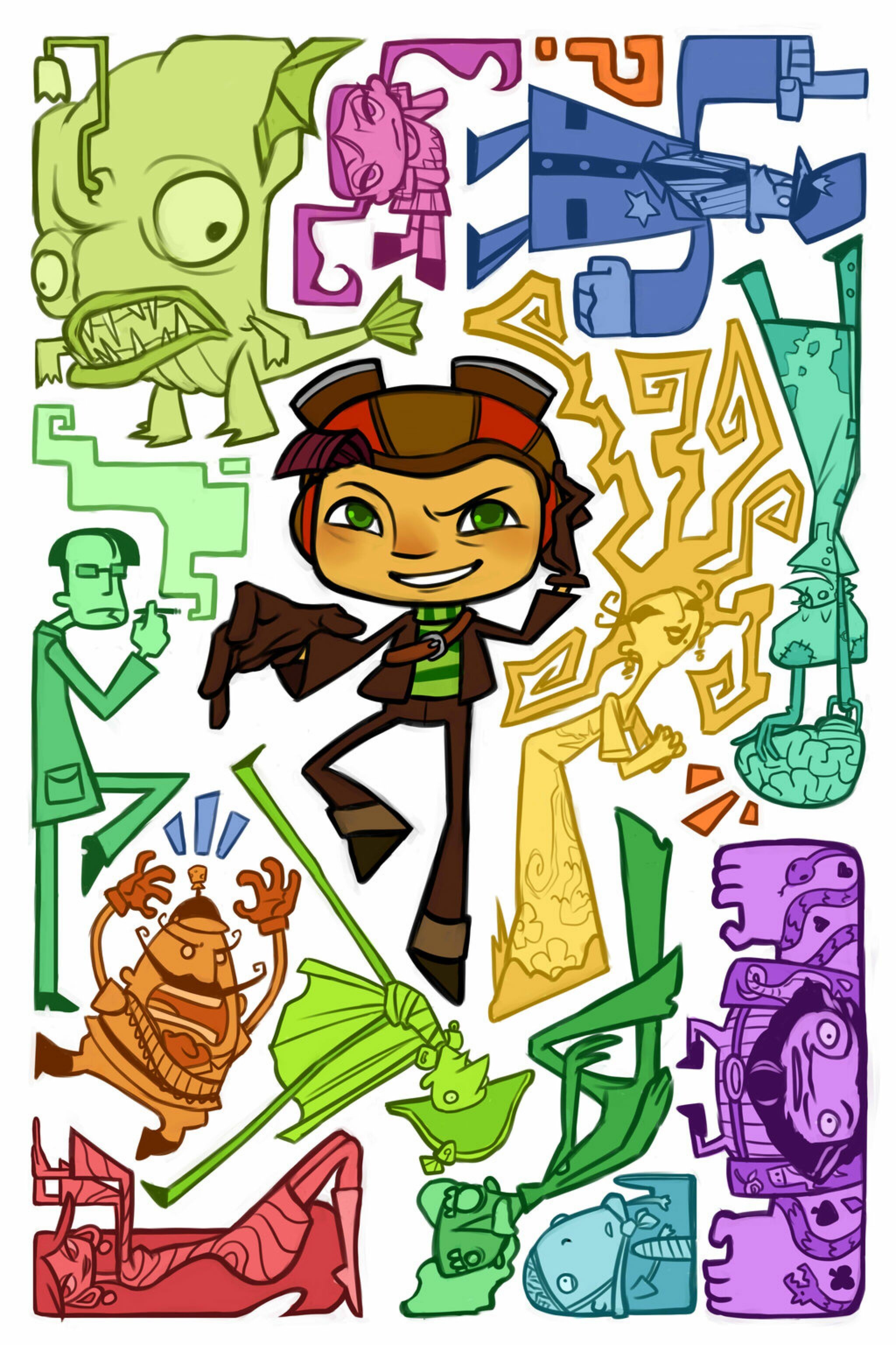 Psychonauts 2: Raz, The protagonist of the cult-classic video game. 2050x3080 HD Background.