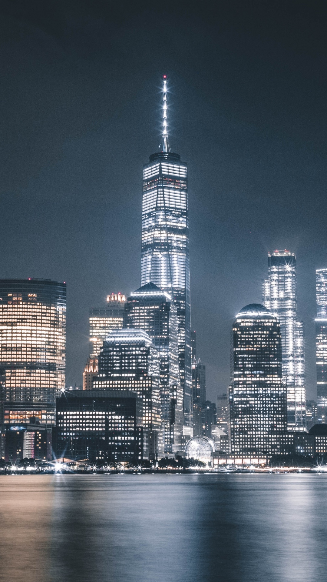 4K-Hintergrundbild von Manhattan mit Freedom Tower, 1080x1920 Full HD Handy