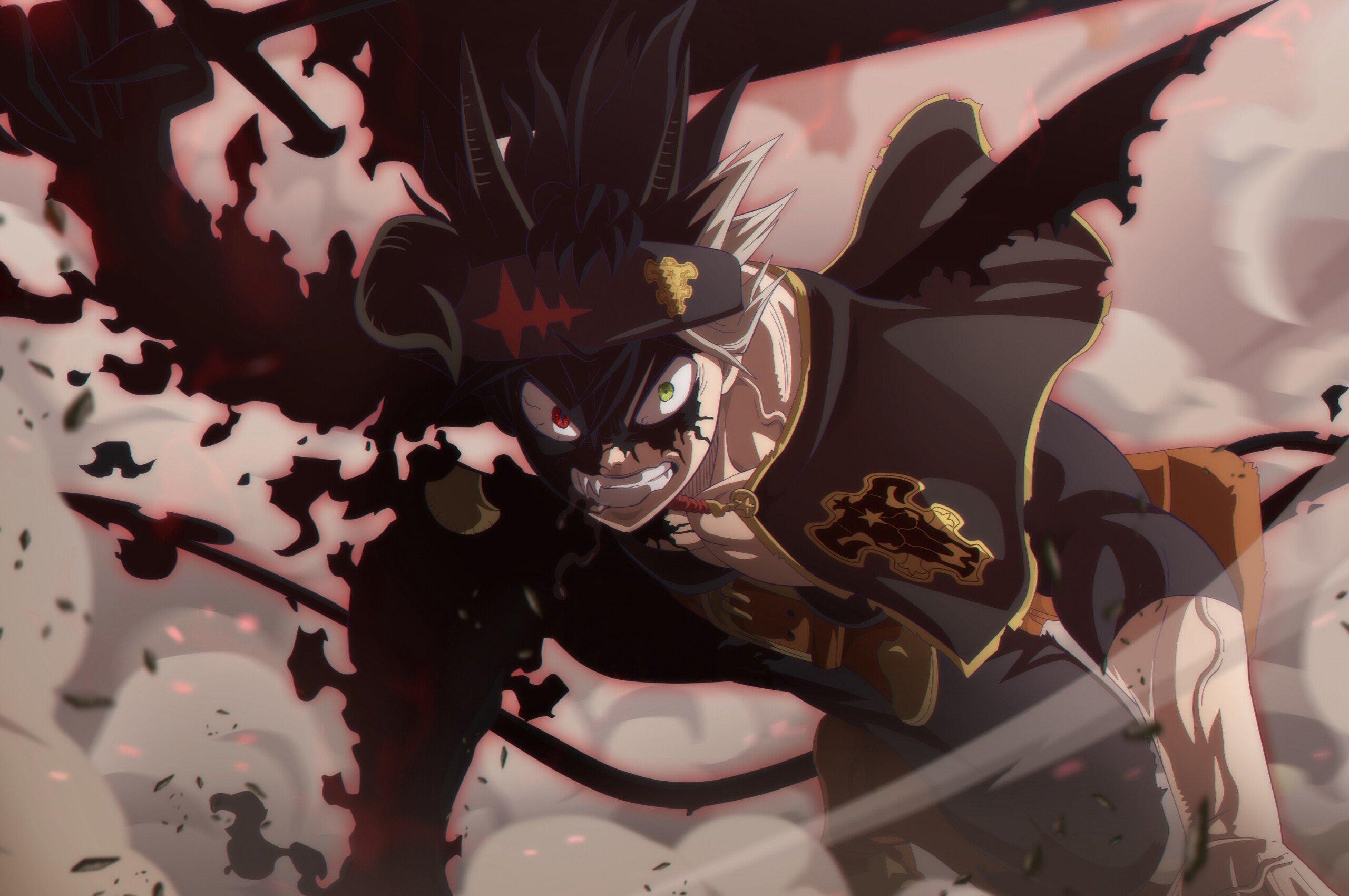 Black Clover: Asta, Voiced by Gakuto Kajiwara in Japanese and Dallas Reid in English. 2560x1700 HD Background.