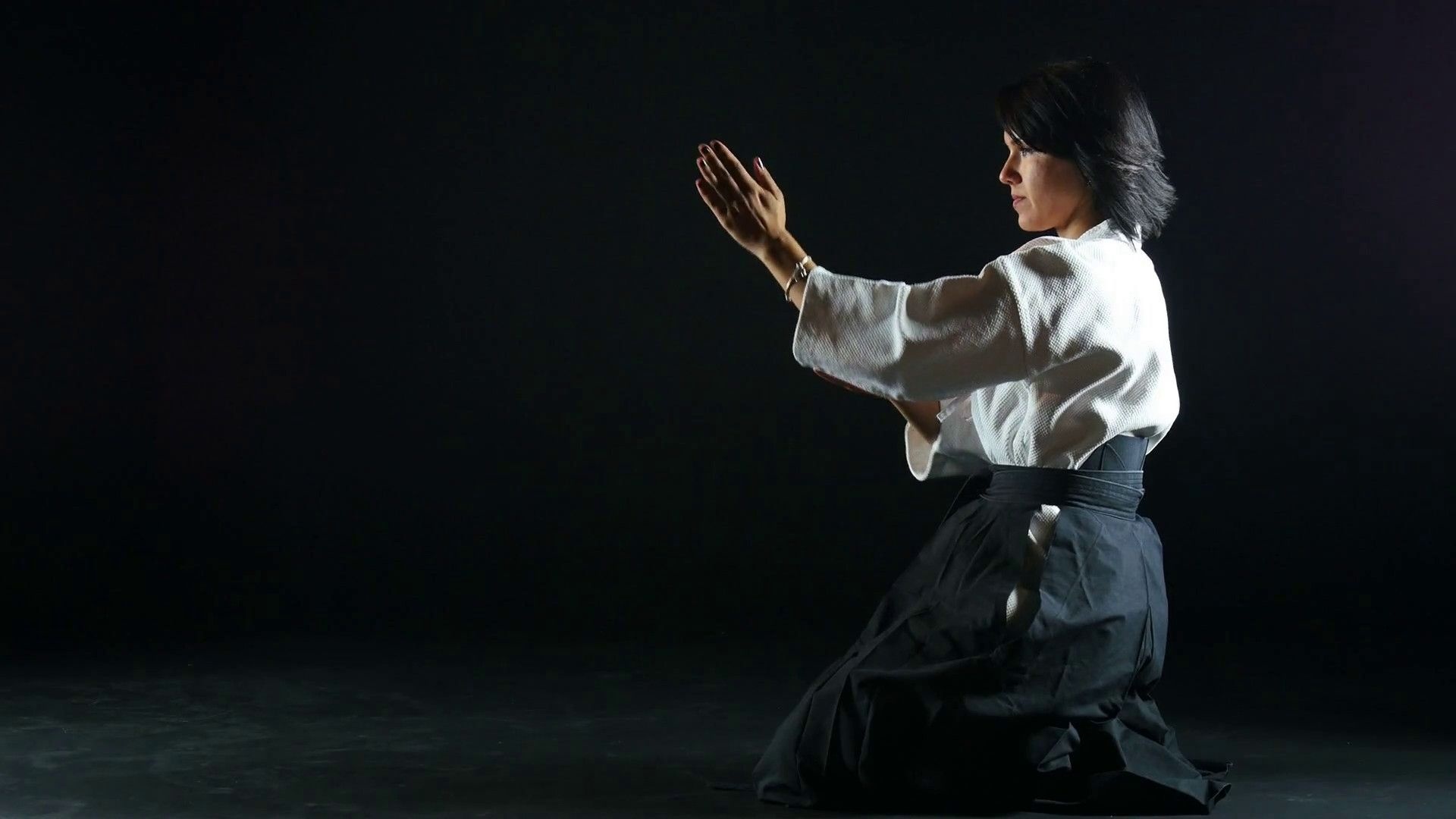 Aikido: Mental training in Japanese martial arts, The ability to relax the mind and body. 1920x1080 Full HD Wallpaper.