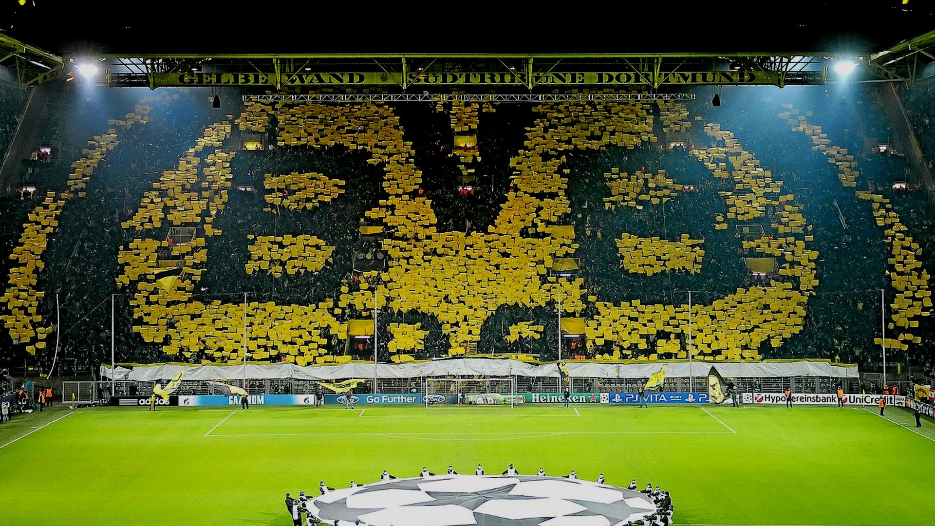 Borussia Dortmund: The first German club to win a European Cup. 1920x1080 Full HD Background.