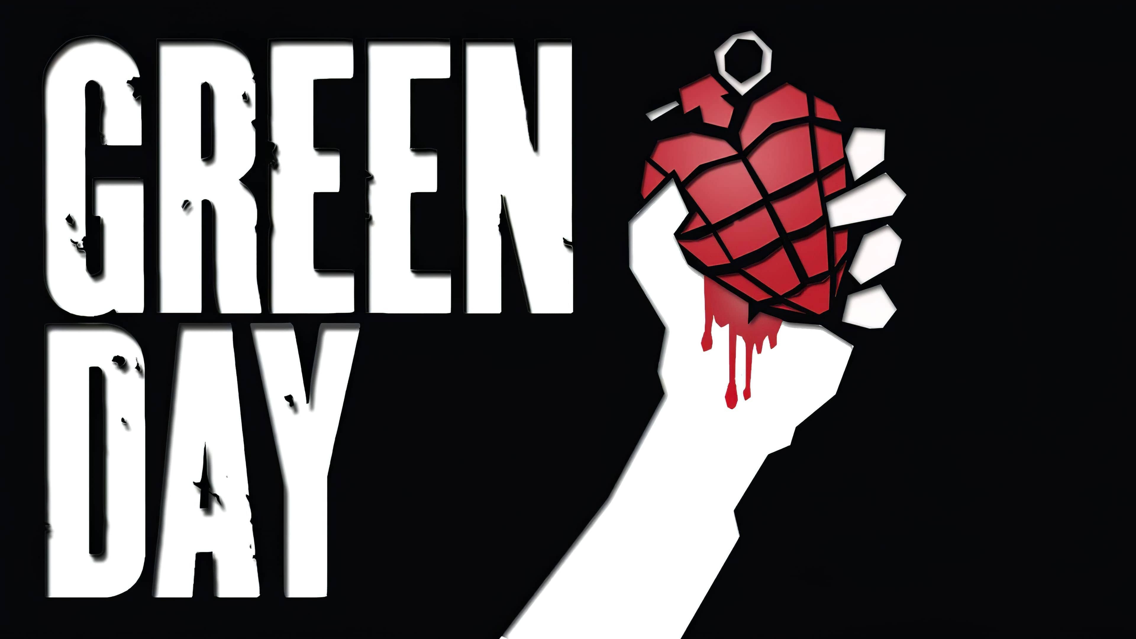 Green Day (Band): An American rock band formed in the East Bay of California in 1987 by lead vocalist and guitarist Billie Joe Armstrong. 3840x2160 4K Wallpaper.