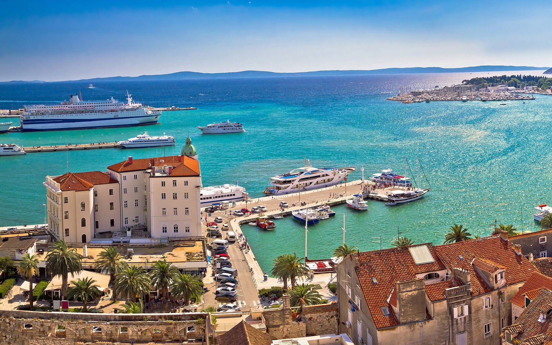 Mediterranean Sea, Split Croatia, Wallpapers, Backgrounds, 1920x1200 HD Desktop