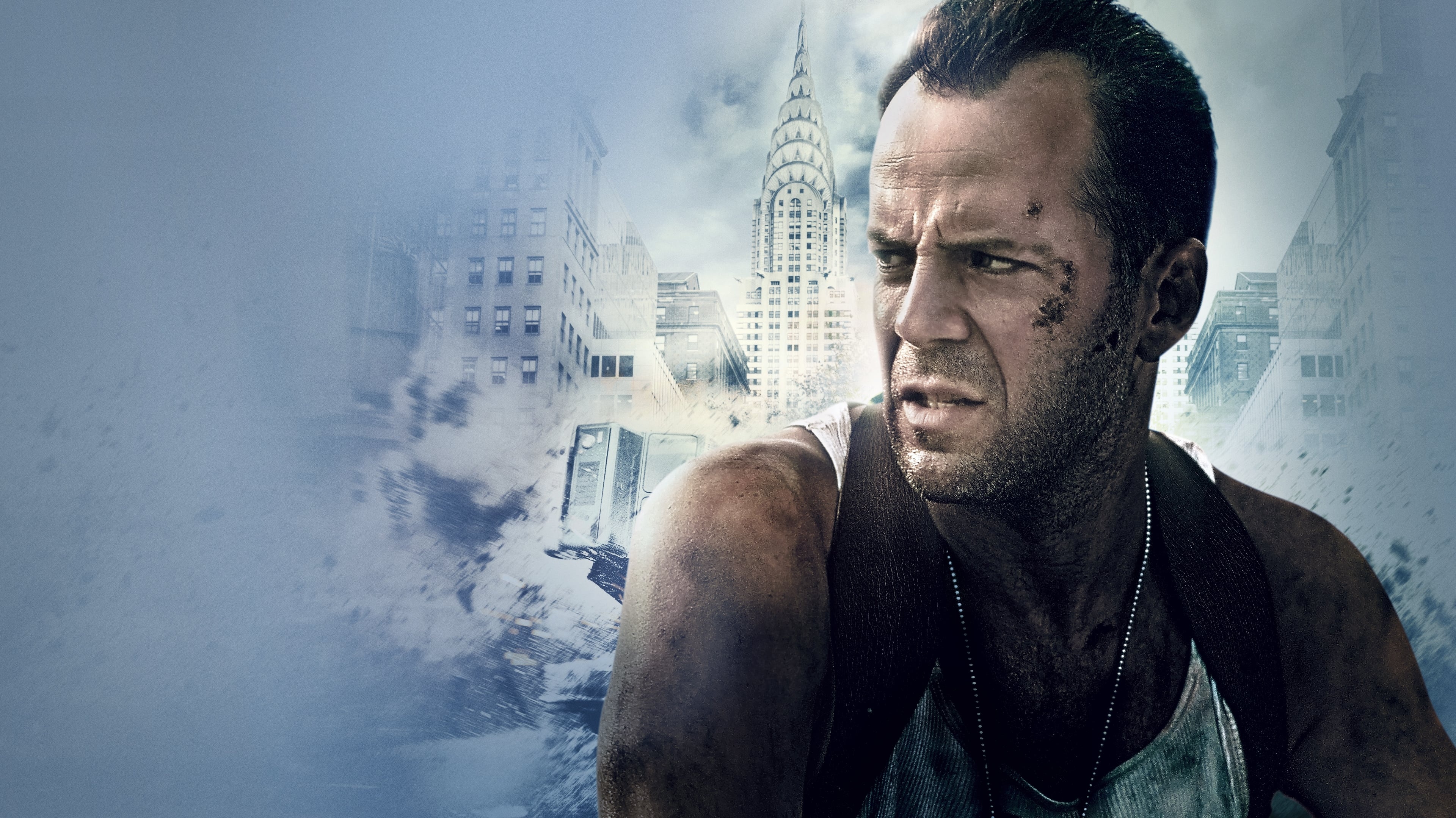 Die Hard: With a Vengeance, Captivating backdrops, Thrilling adventure, Bruce Willis, 3840x2160 4K Desktop